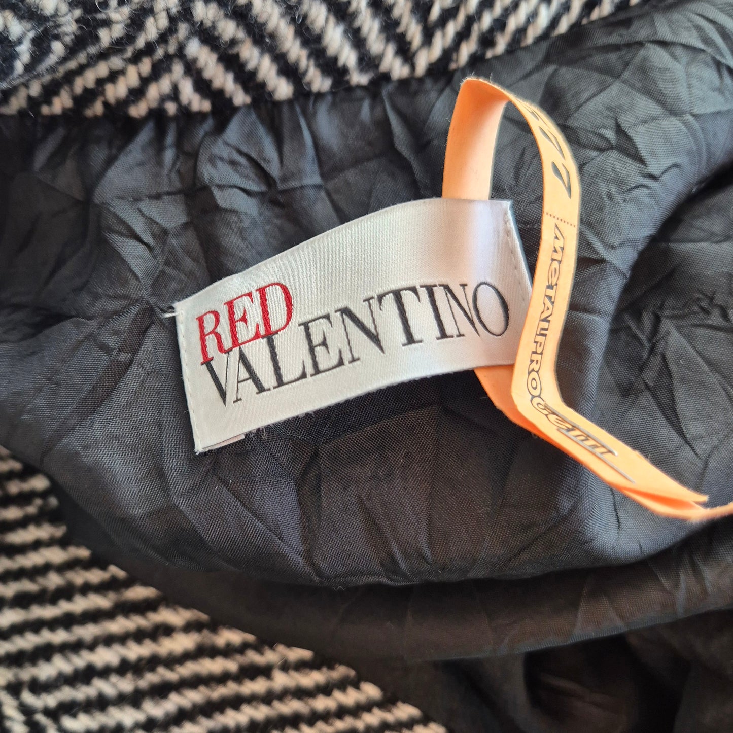 Red Valentino | Cappotto spinato retro plissettato