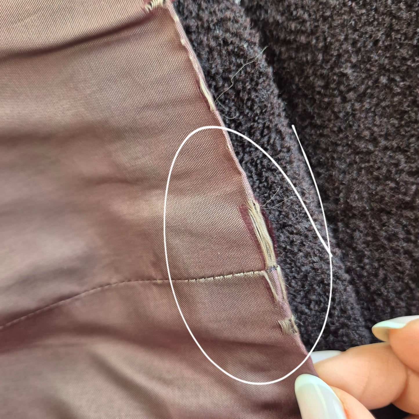 Romeo Gigli | Cappottino caban marrone lana bouclè