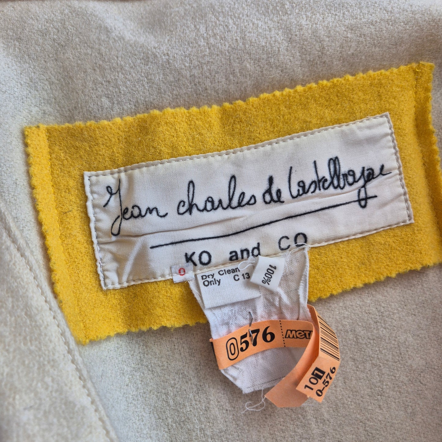 JC de Castalbajac Ko and Co | Giaccone vintage panna