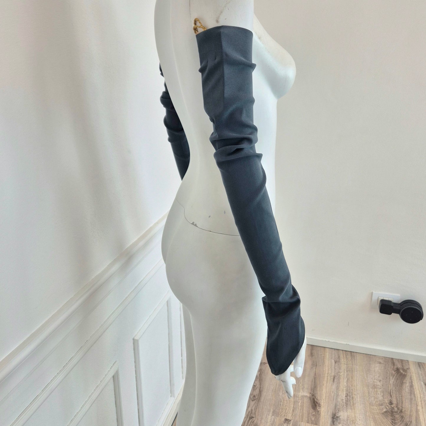 Romeo Gigli | Guanti lunghi color carta da zucchero