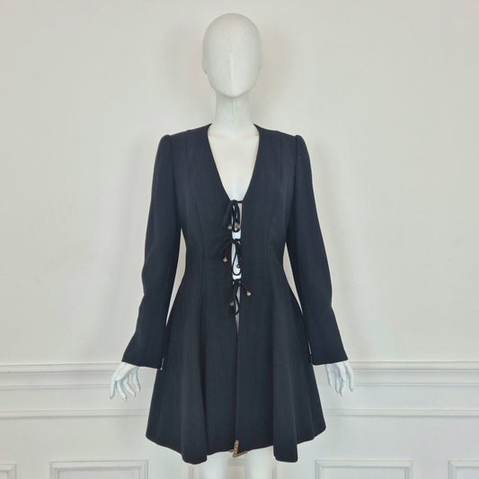 Chantal Thomass | Giacca lunga in lana con dettagli in metallo