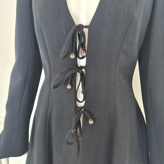 Chantal Thomass | Giacca lunga in lana con dettagli in metallo