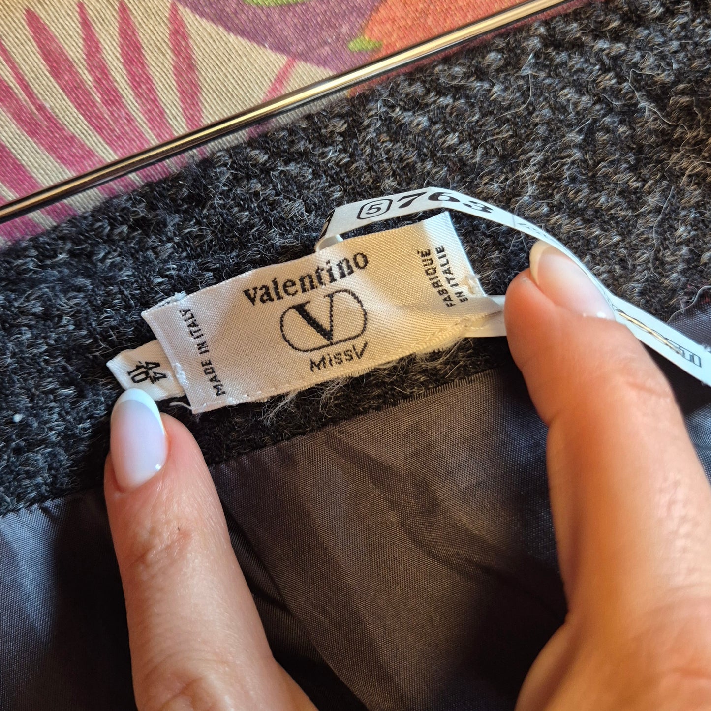 Valentino Miss V | Gonna tailleur lana grigia