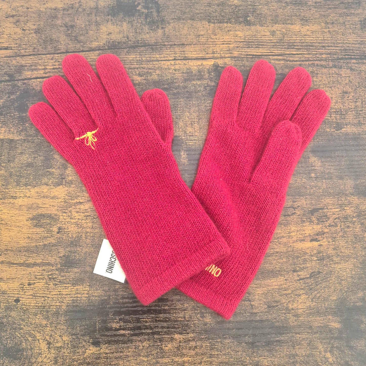 Moschino | Guanti "Don't forget" cashmere