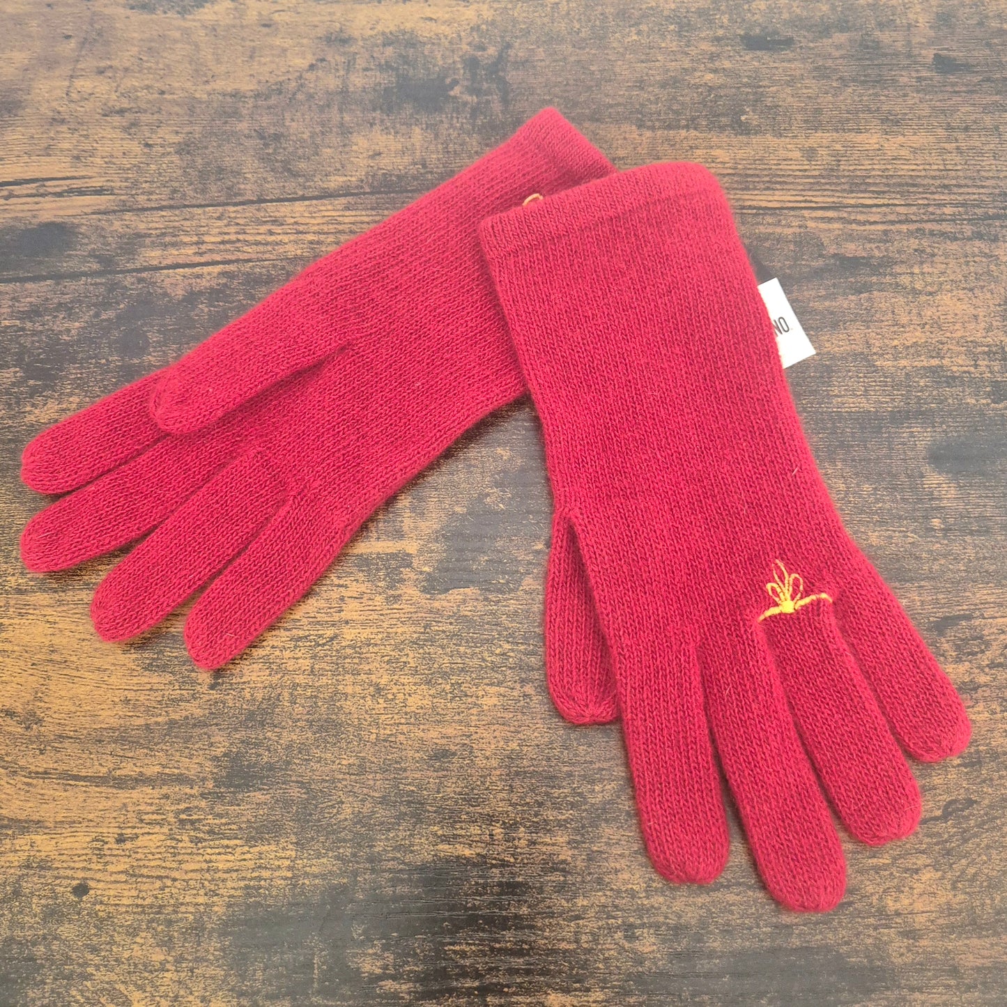Moschino | Guanti "Don't forget" cashmere