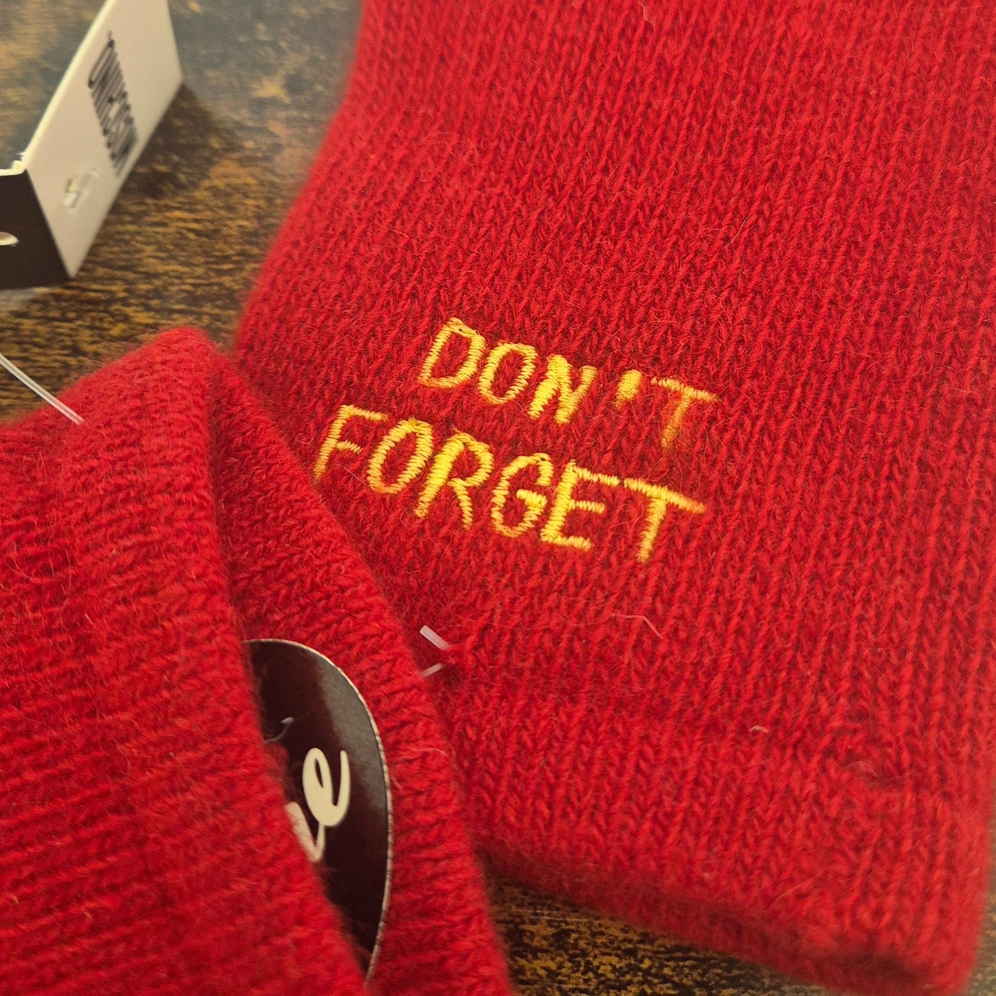 Moschino | Guanti "Don't forget" cashmere