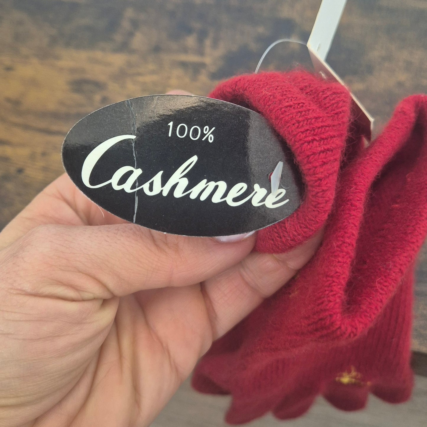 Moschino | Guanti "Don't forget" cashmere