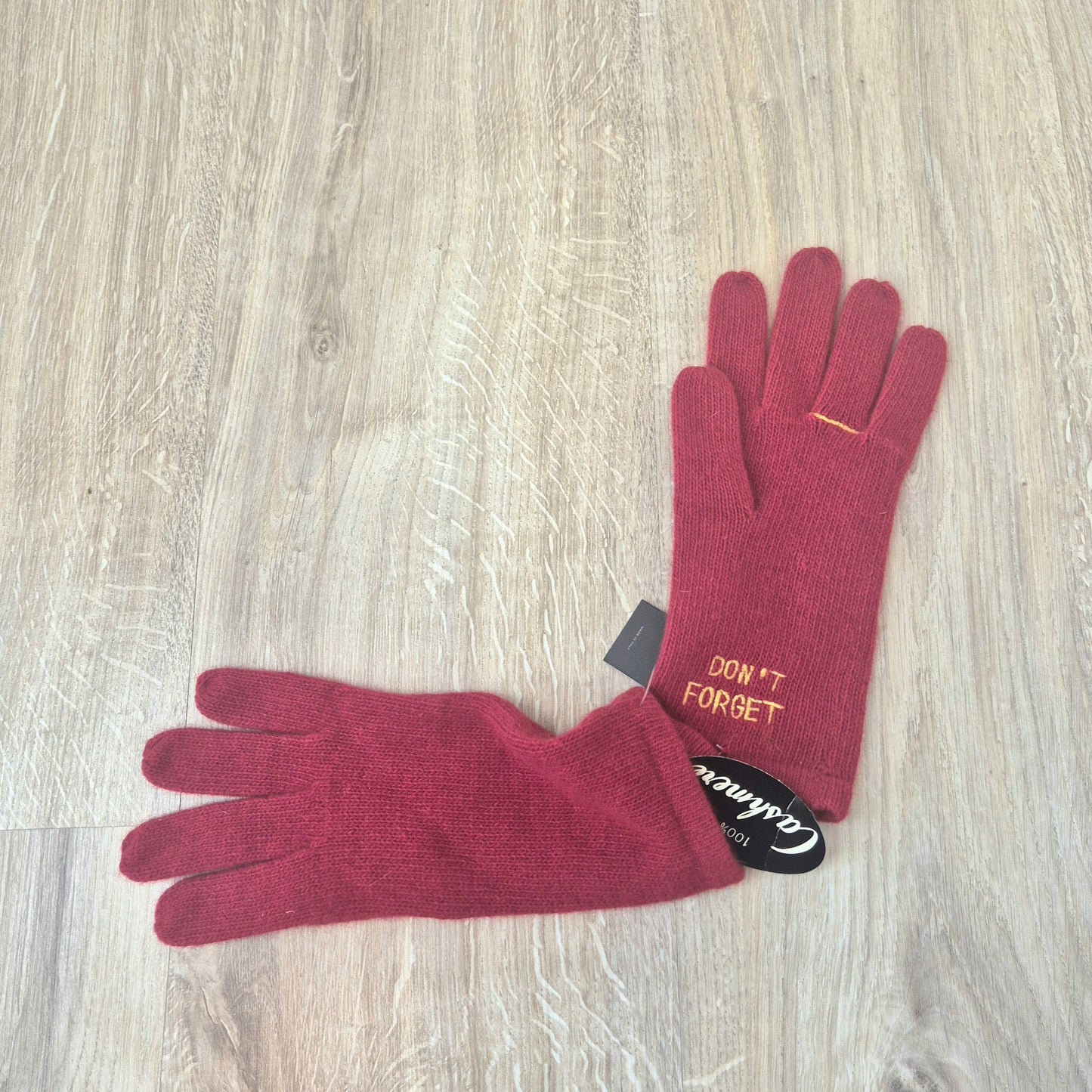 Moschino | Guanti "Don't forget" cashmere