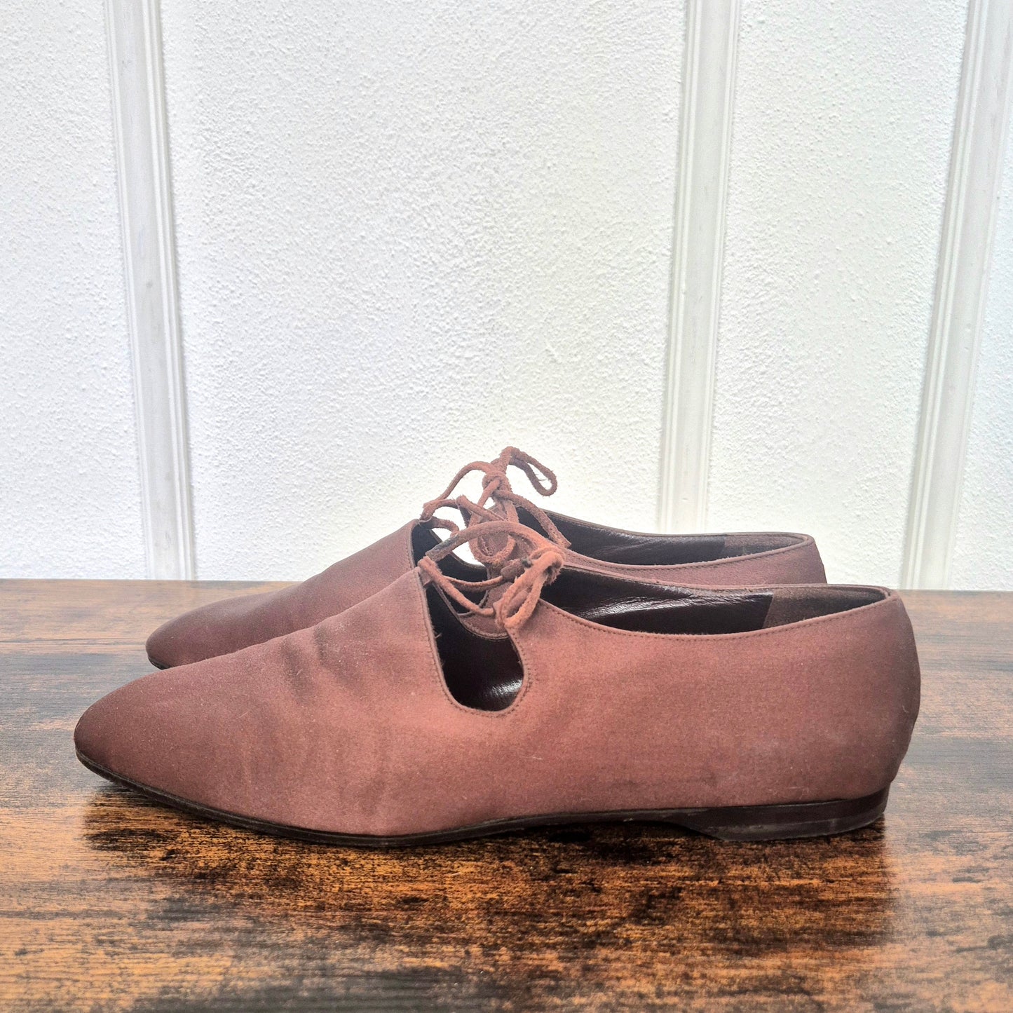 Prada | Scarpe vintage raso marrone