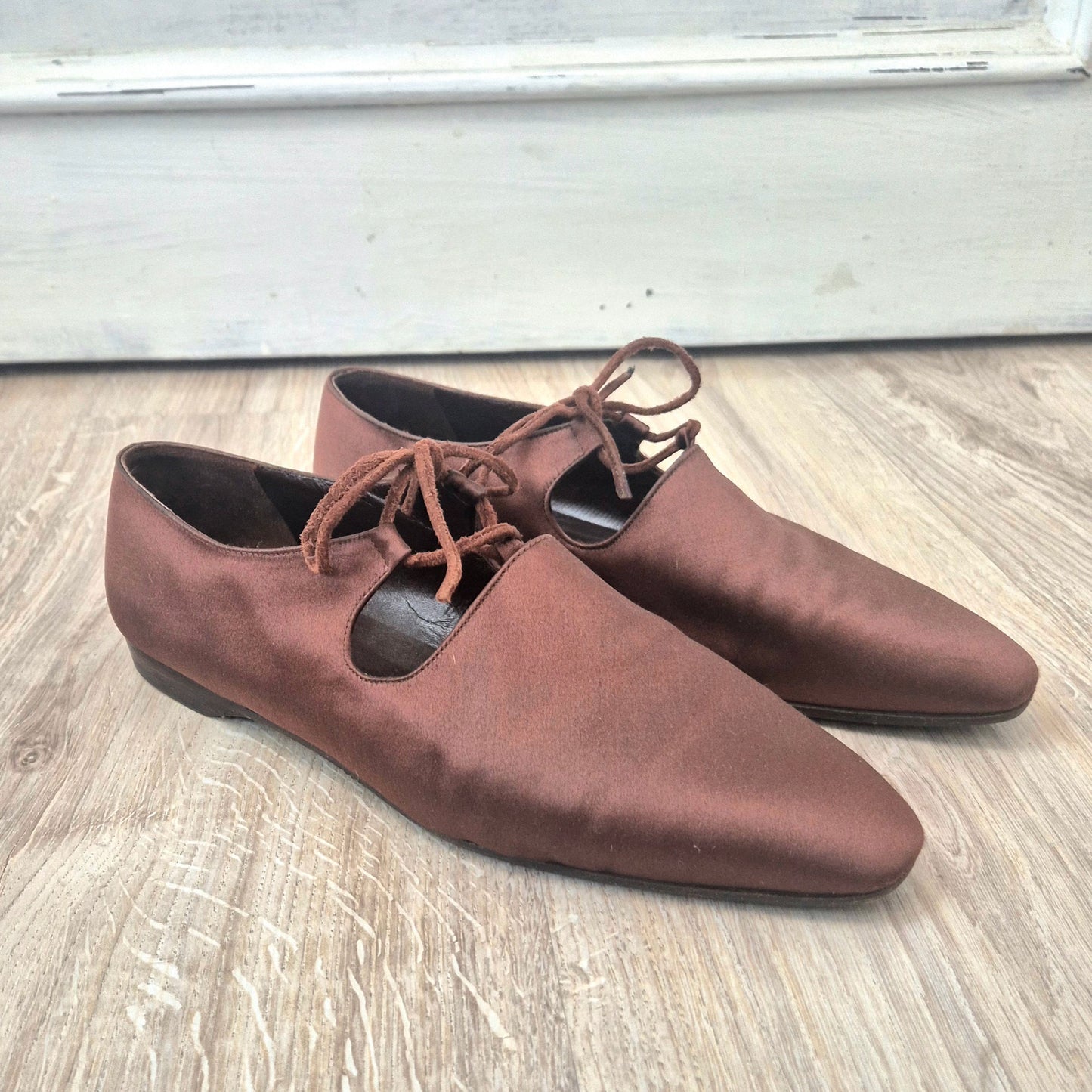 Prada | Scarpe vintage raso marrone