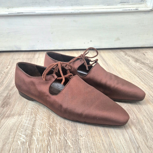 Prada | Scarpe vintage raso marrone