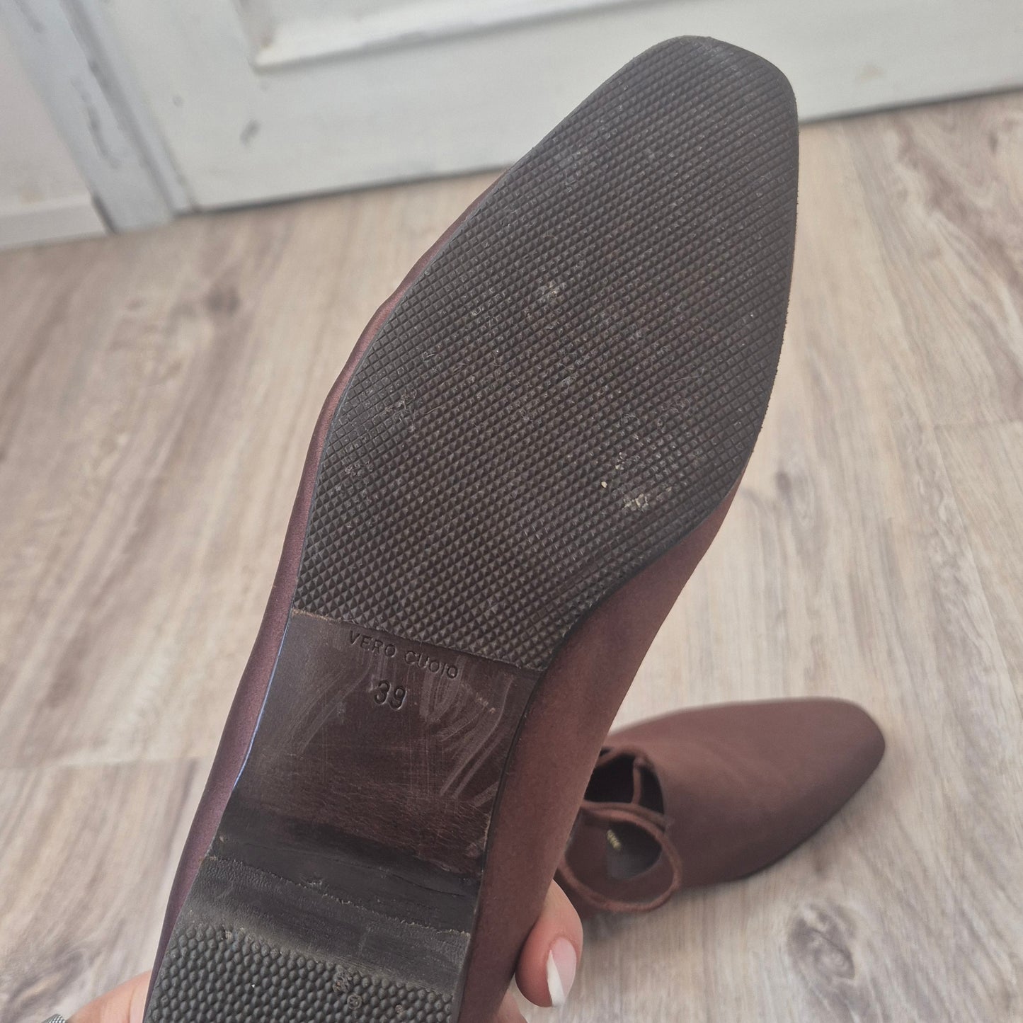 Prada | Scarpe vintage raso marrone