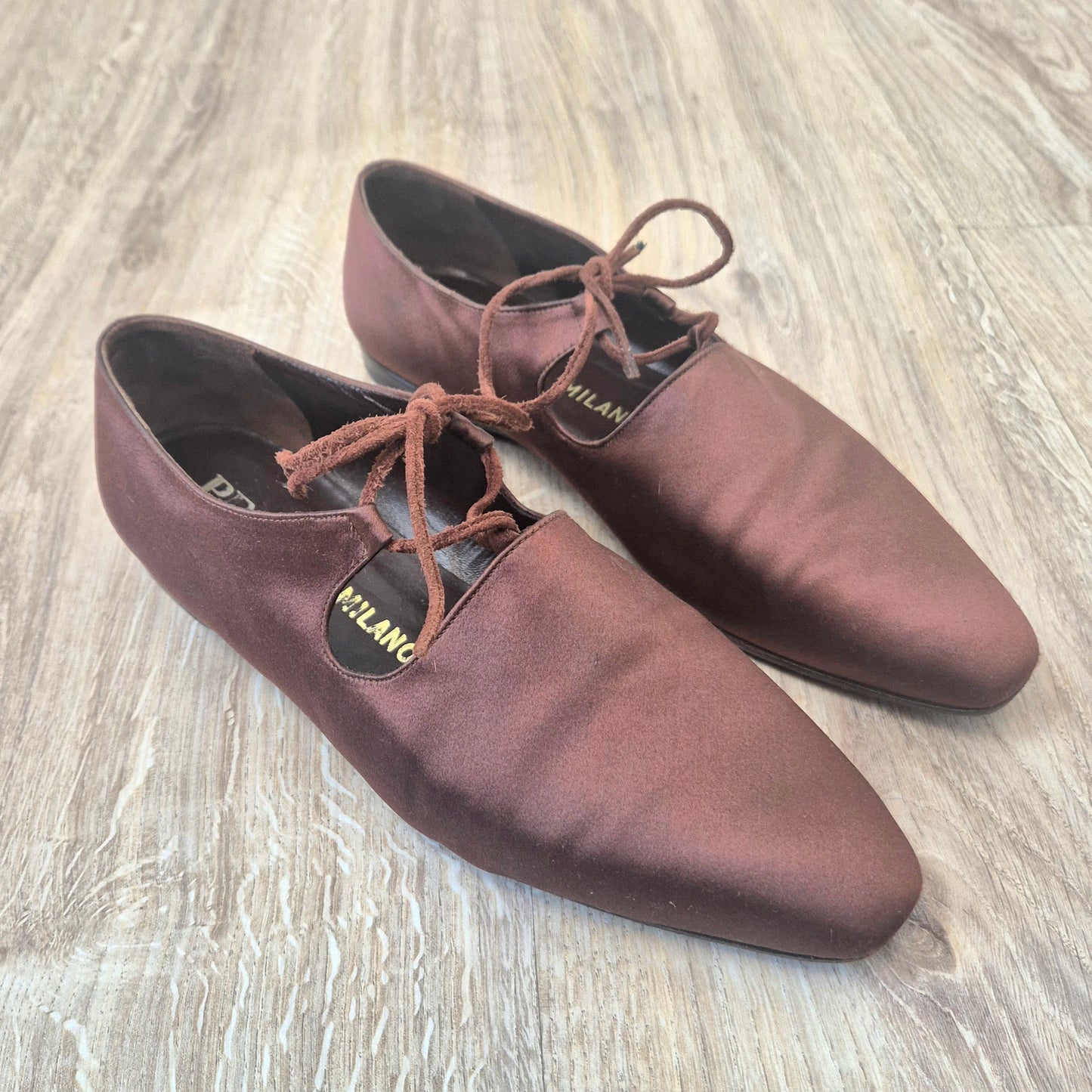 Prada | Scarpe vintage raso marrone