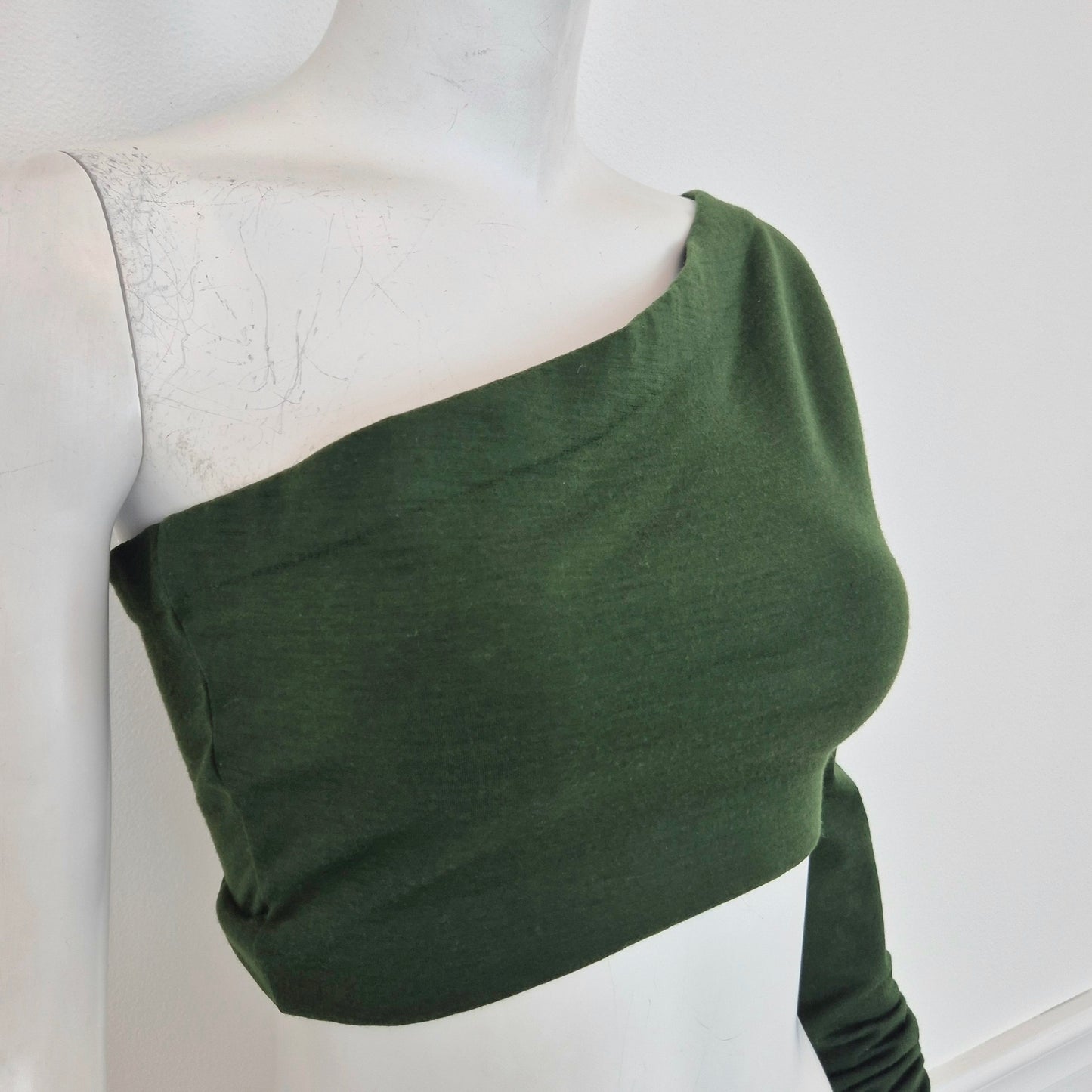 Romeo Gigli | Top monospalla verde bosco