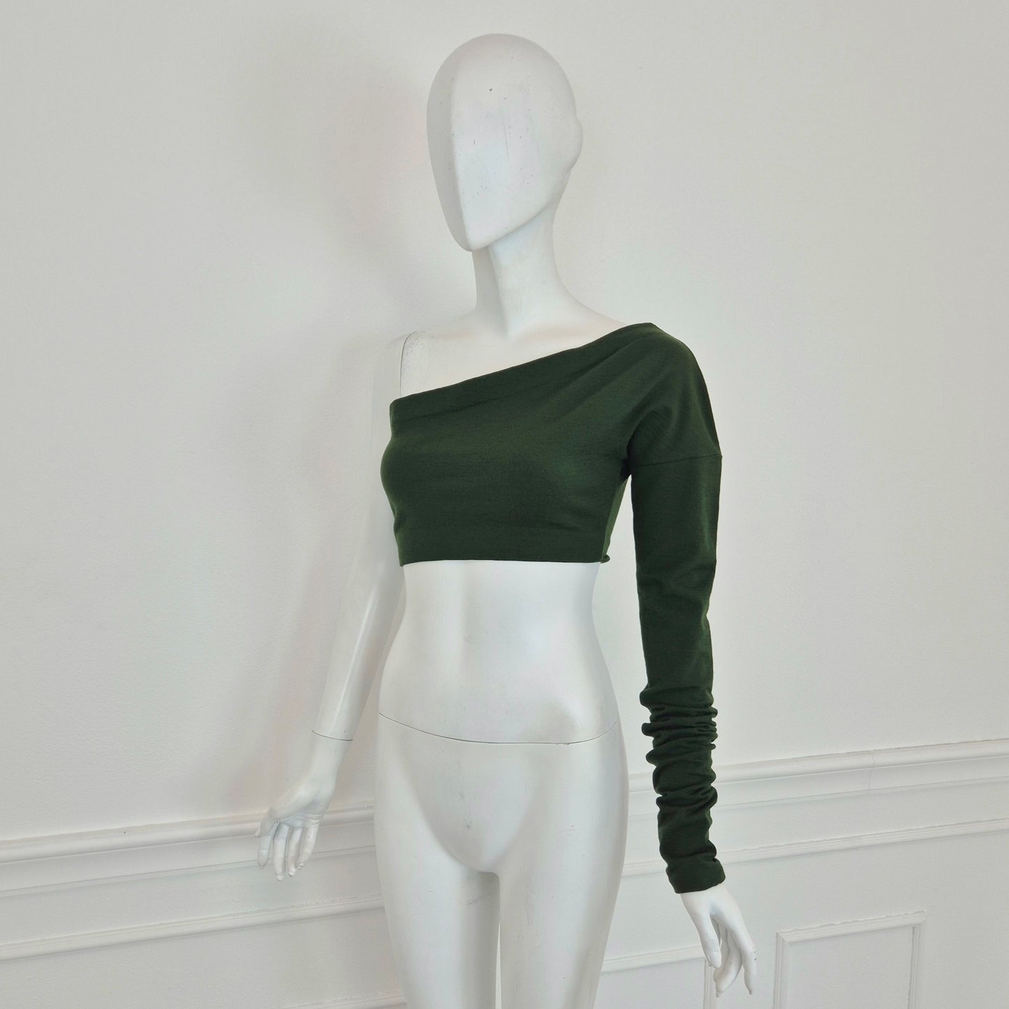 Romeo Gigli | Top monospalla verde bosco