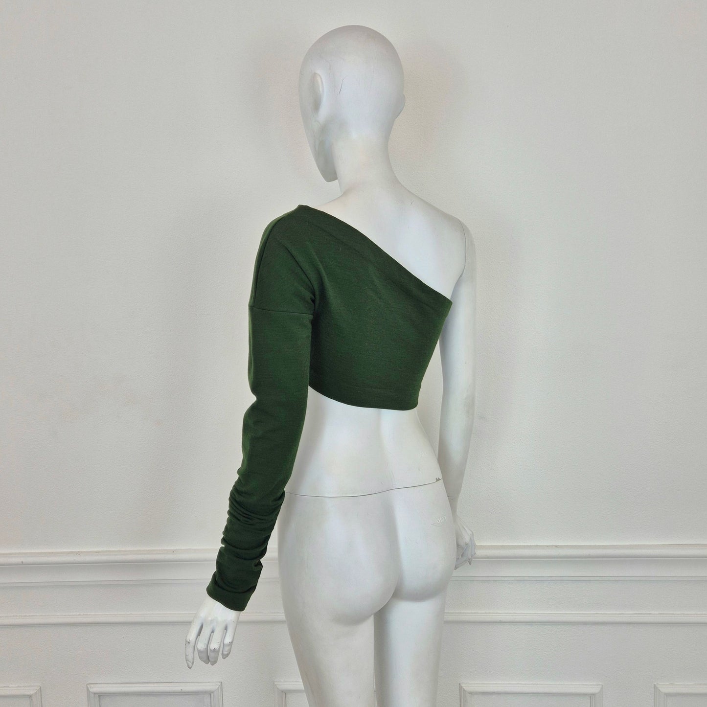 Romeo Gigli | Top monospalla verde bosco