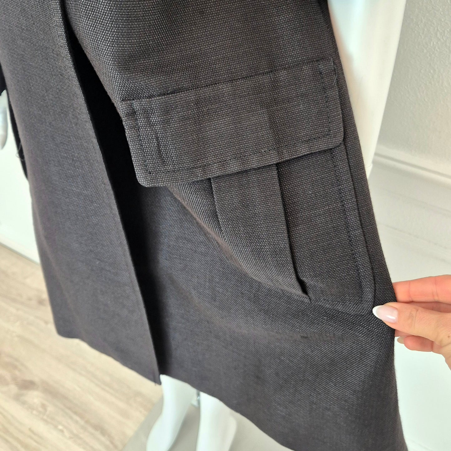 BCBG MaxAzria | Spolverino nero mezza manica