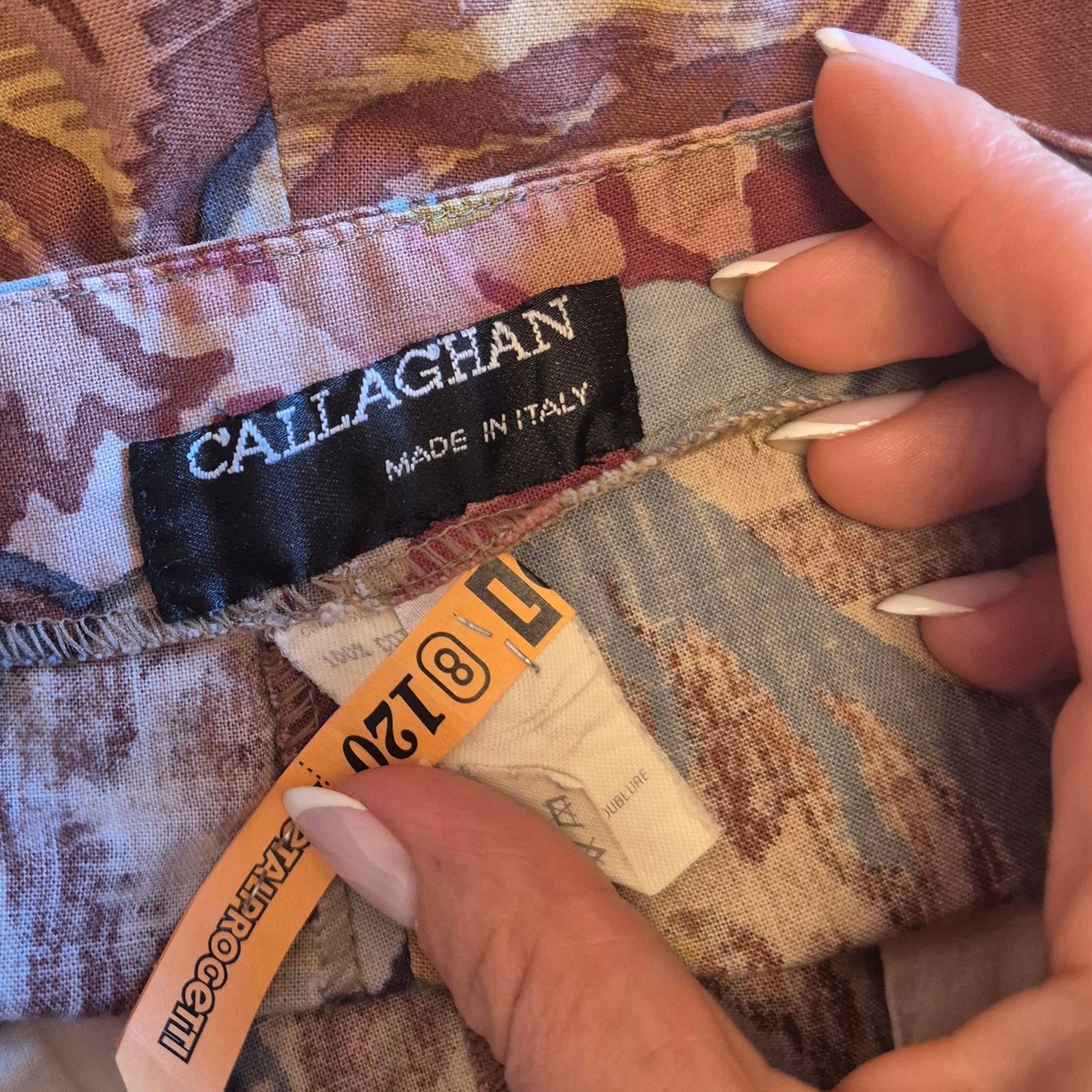 Callaghan by Romeo Gigli | Pantaloni in cotone stampa 1989