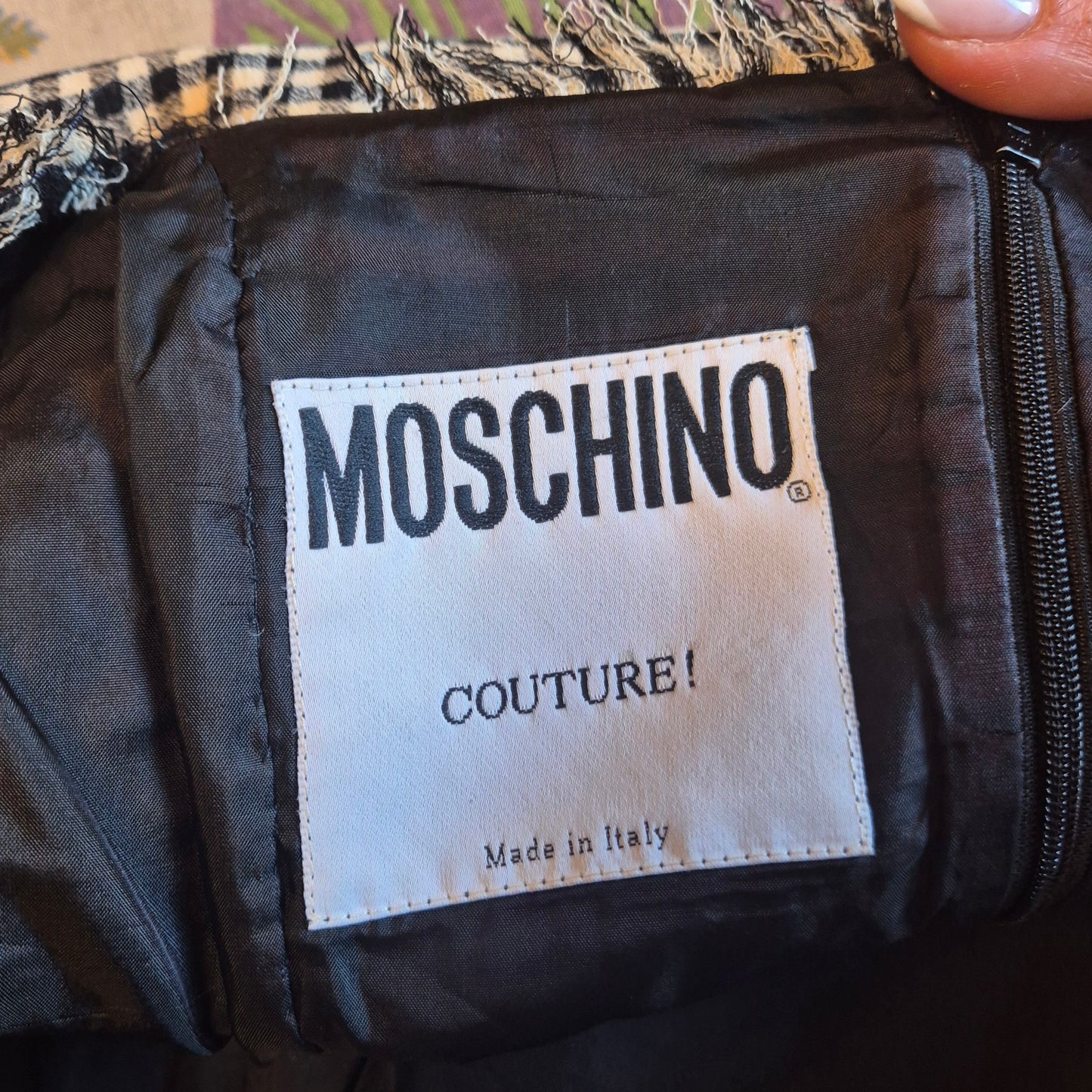 Moschino Couture | Abito con corpetto vichy