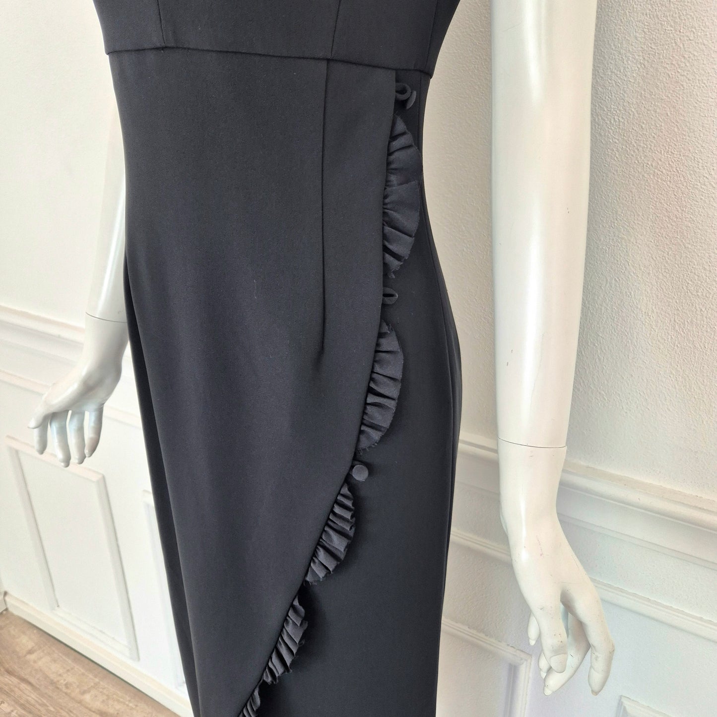 Rossella Jardini | Abito nero scollo a V