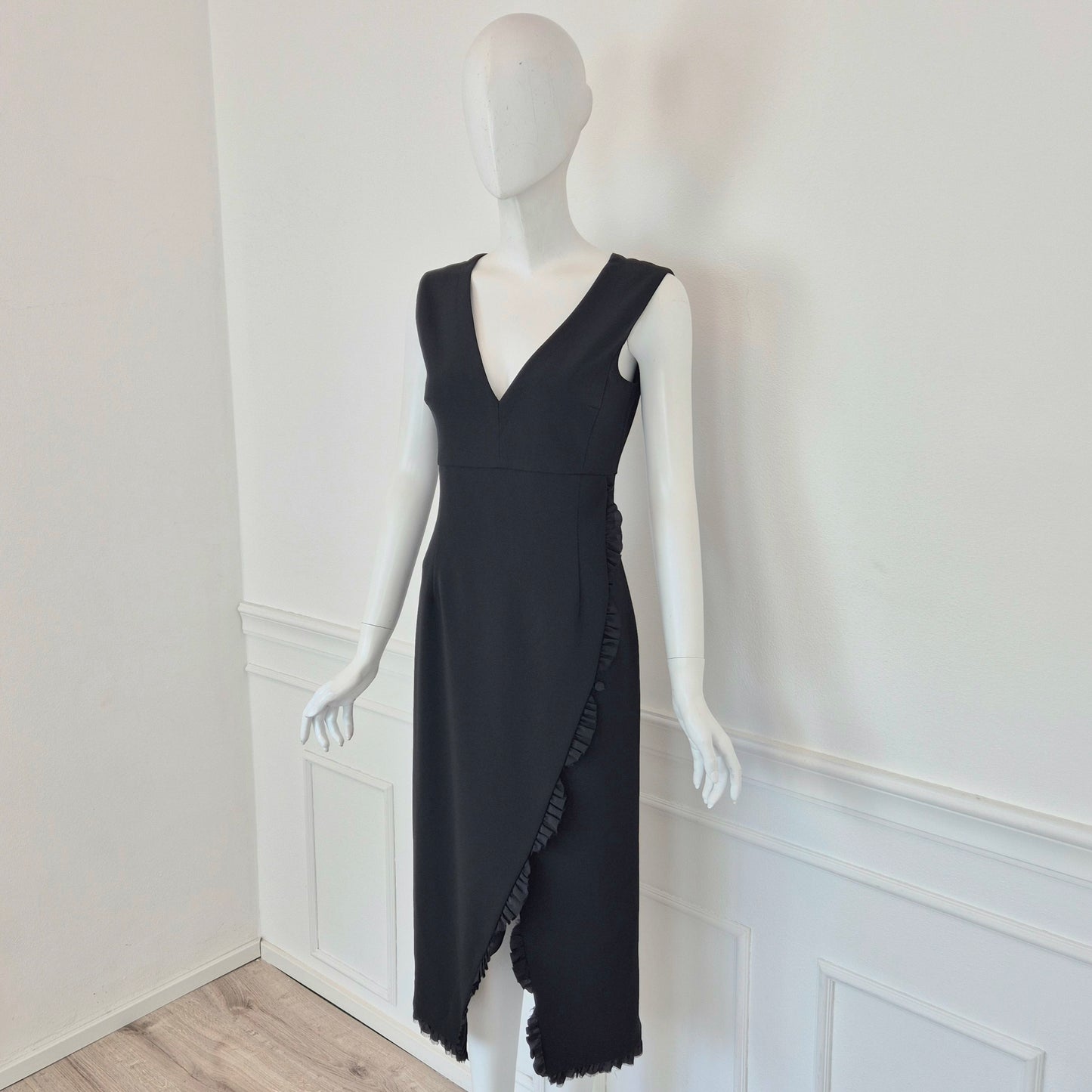 Rossella Jardini | Abito nero scollo a V