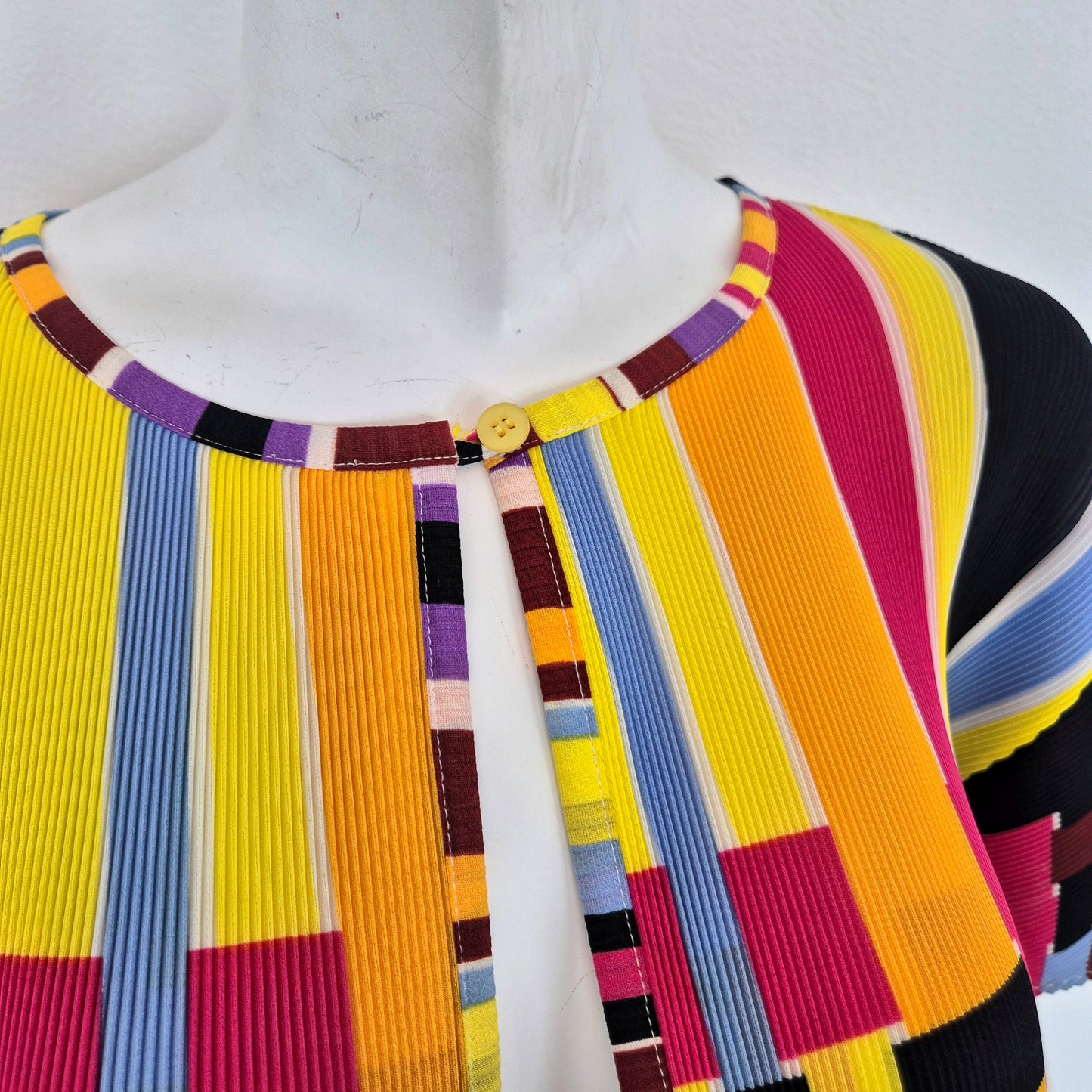 Pleats Please Issey Miyake | Camicetta multicolor plissettata