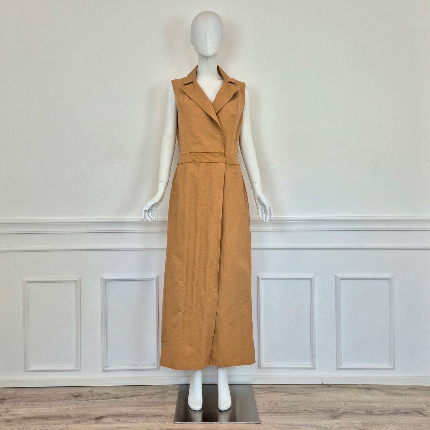 Sophia Nubes | Soprabito - gilet lungo sabbia