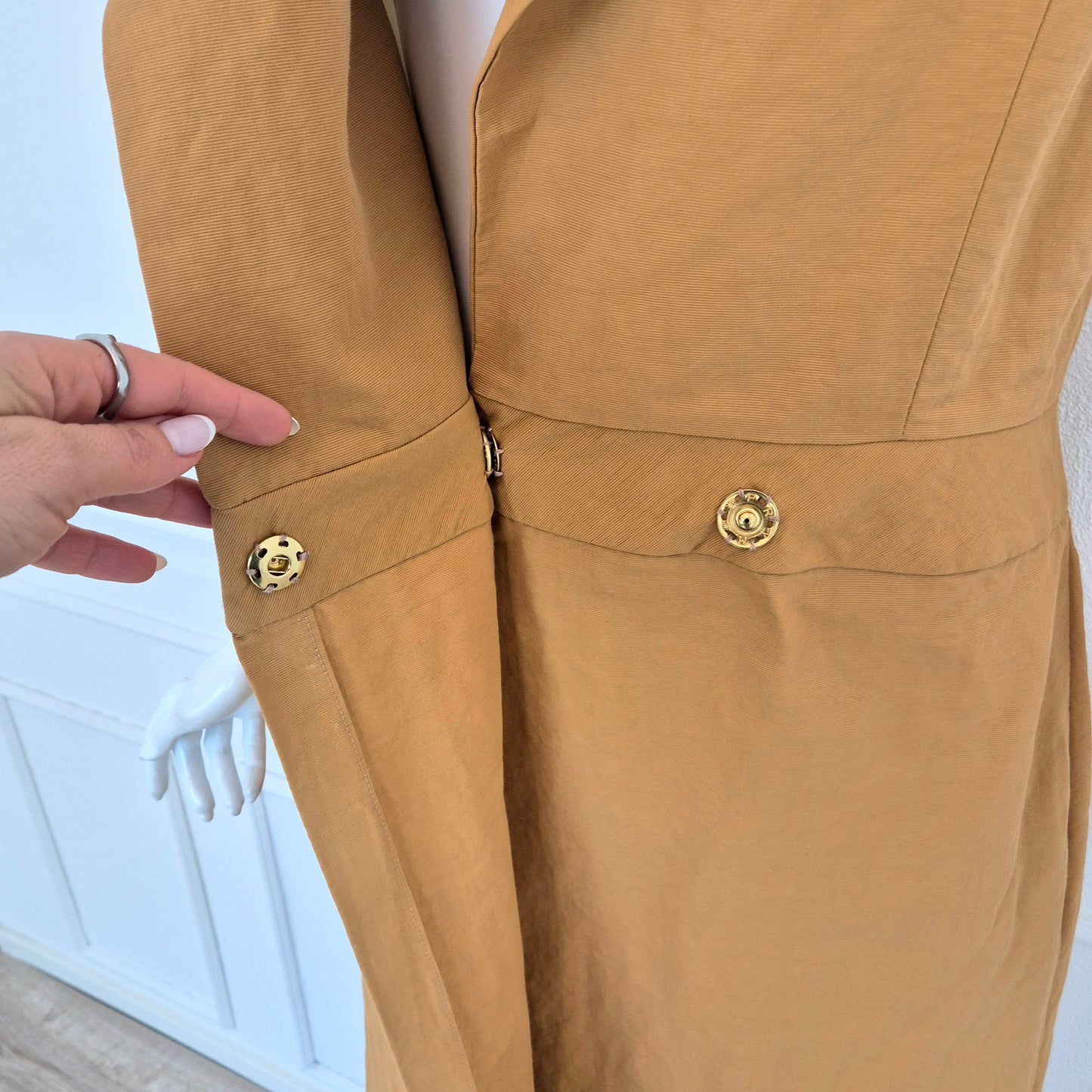 Sophia Nubes | Soprabito - gilet lungo sabbia