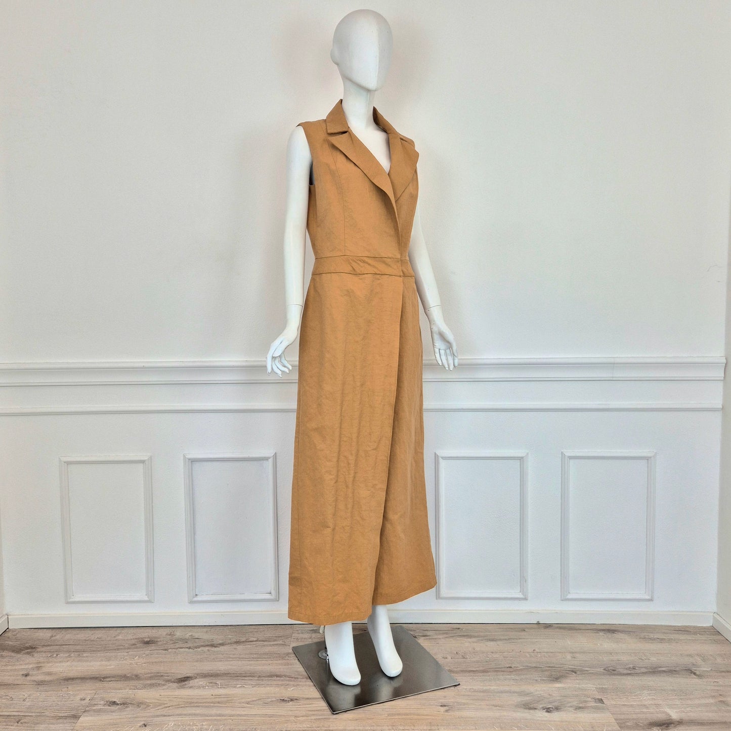 Sophia Nubes | Soprabito - gilet lungo sabbia