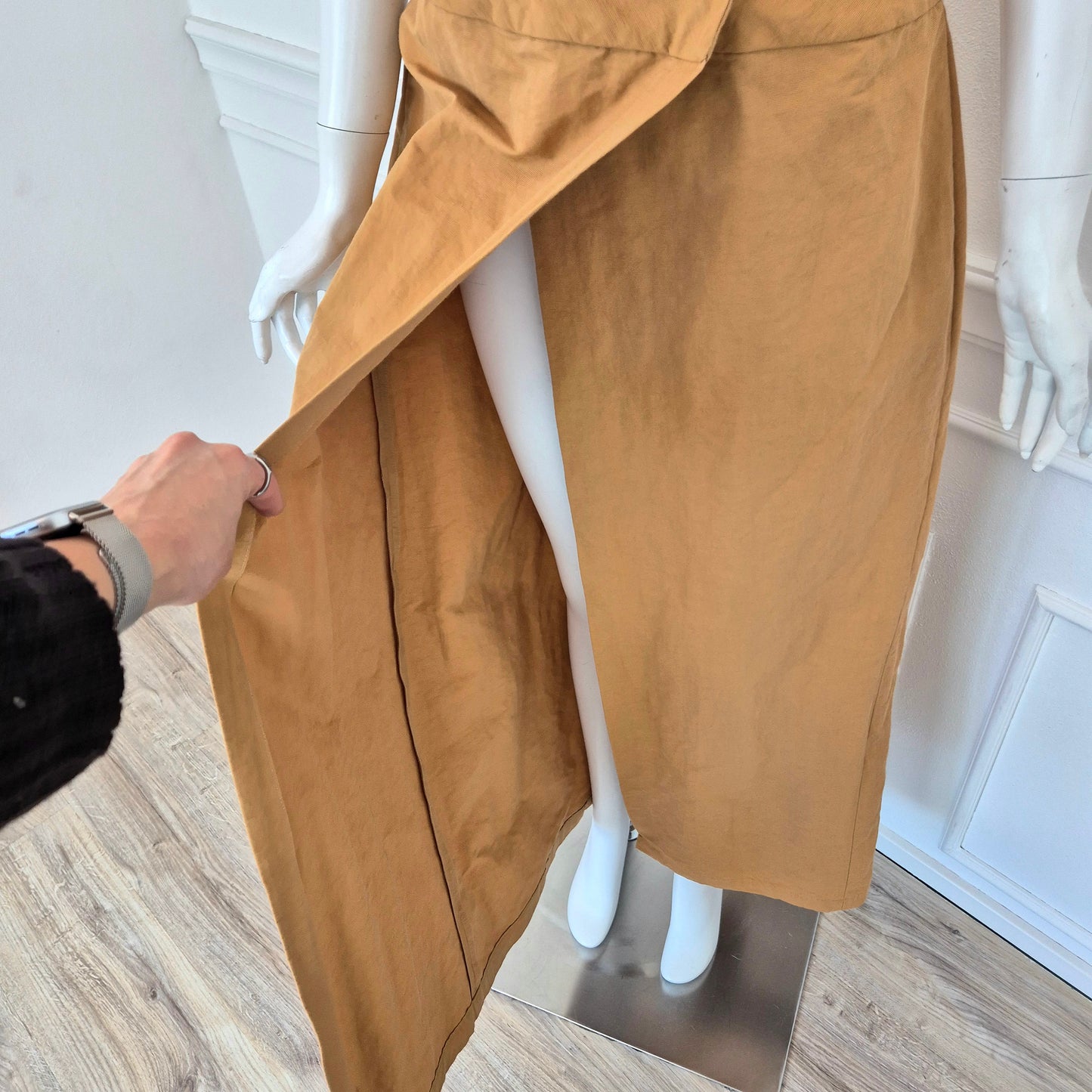 Sophia Nubes | Soprabito - gilet lungo sabbia