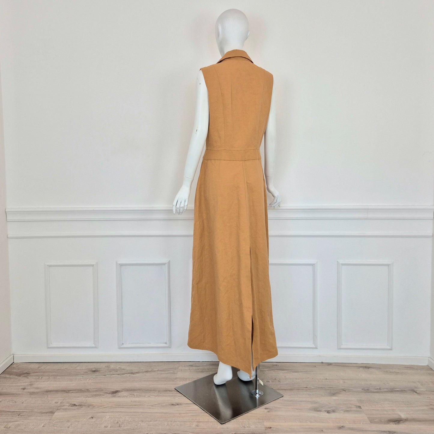 Sophia Nubes | Soprabito - gilet lungo sabbia