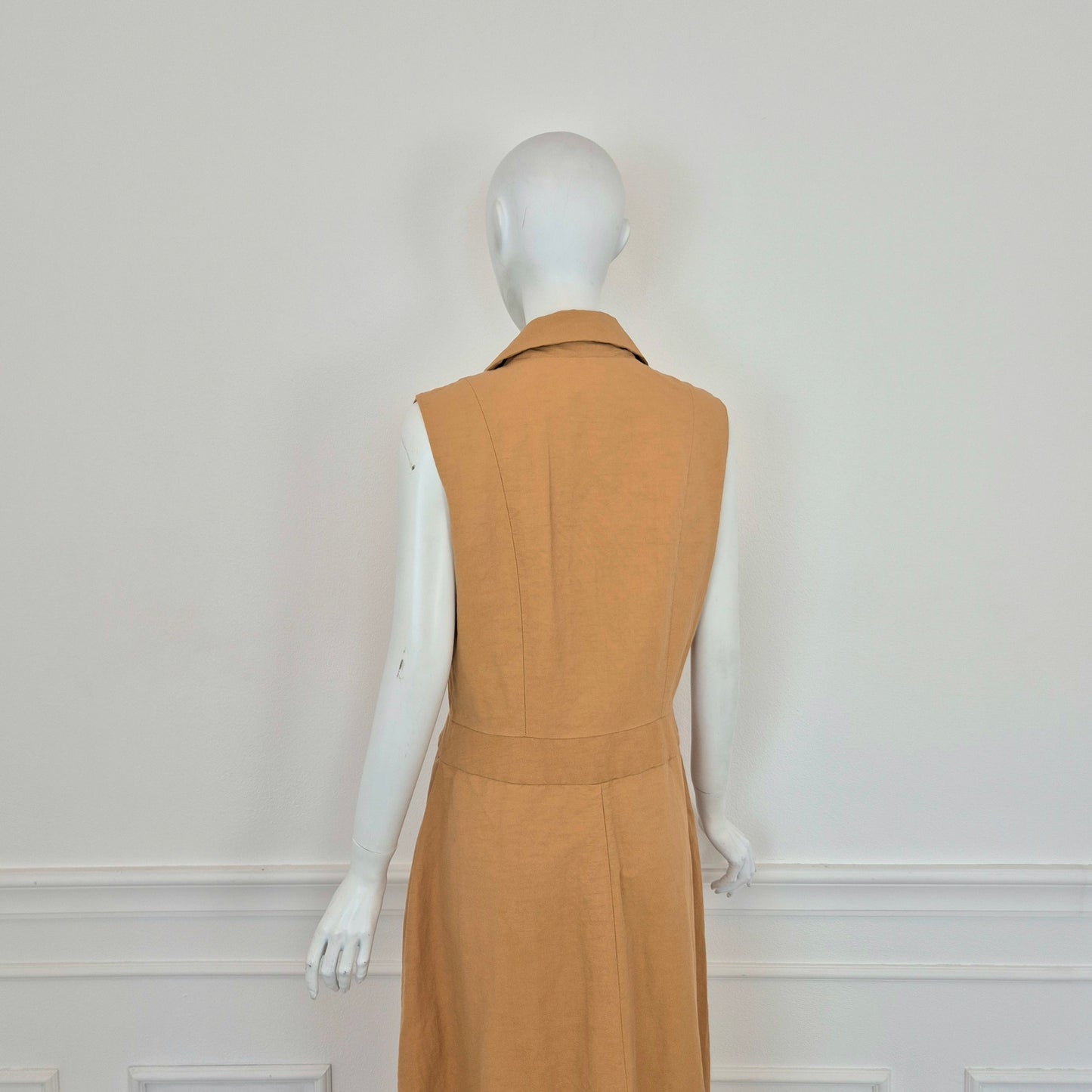 Sophia Nubes | Soprabito - gilet lungo sabbia