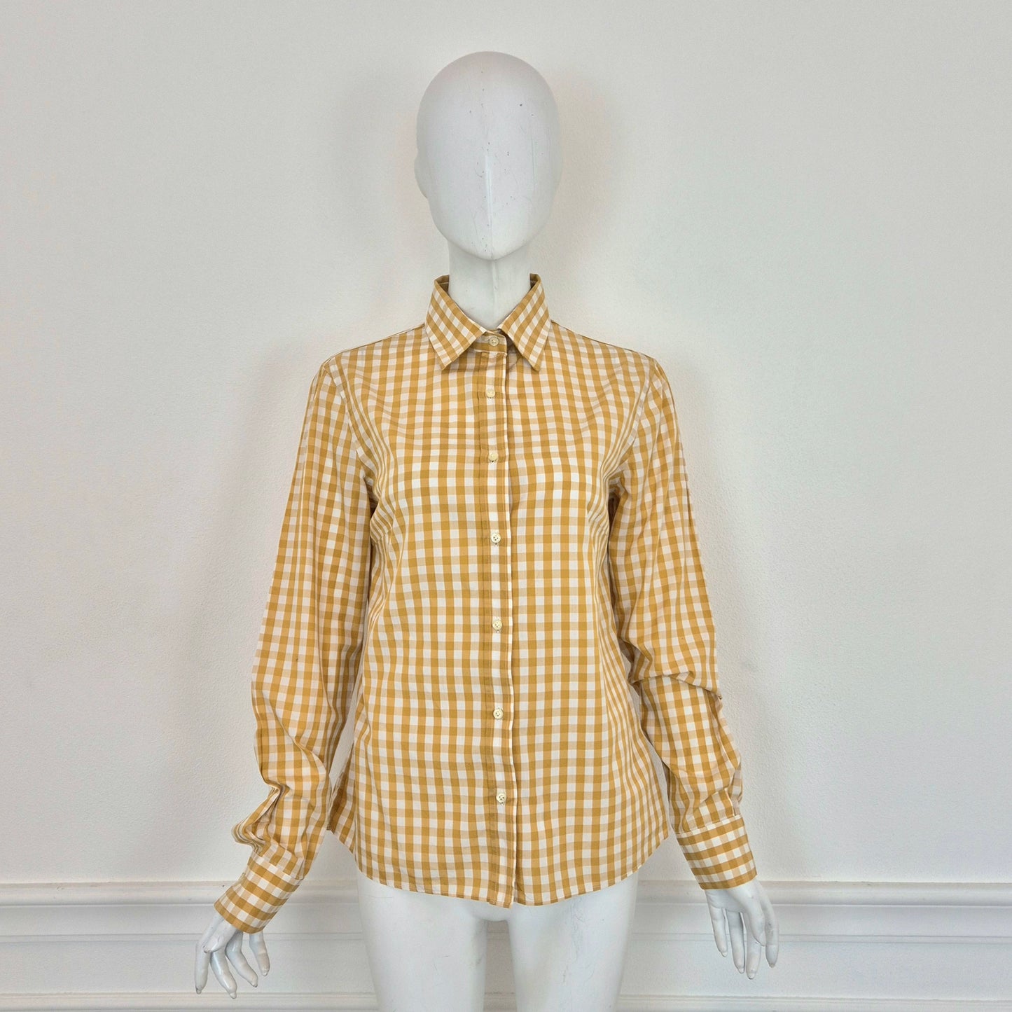 Stella Jean | Camicia vichy senape