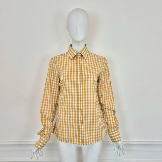 Stella Jean | Camicia vichy senape