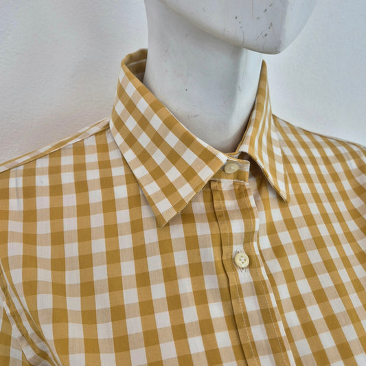 Stella Jean | Camicia vichy senape