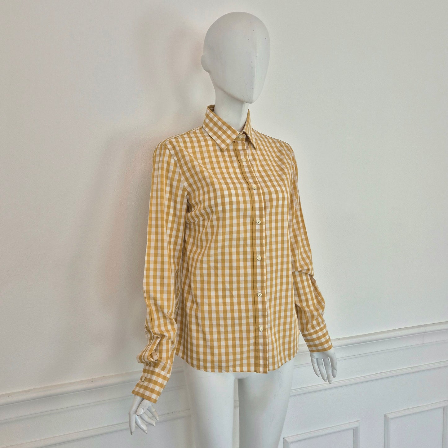 Stella Jean | Camicia vichy senape