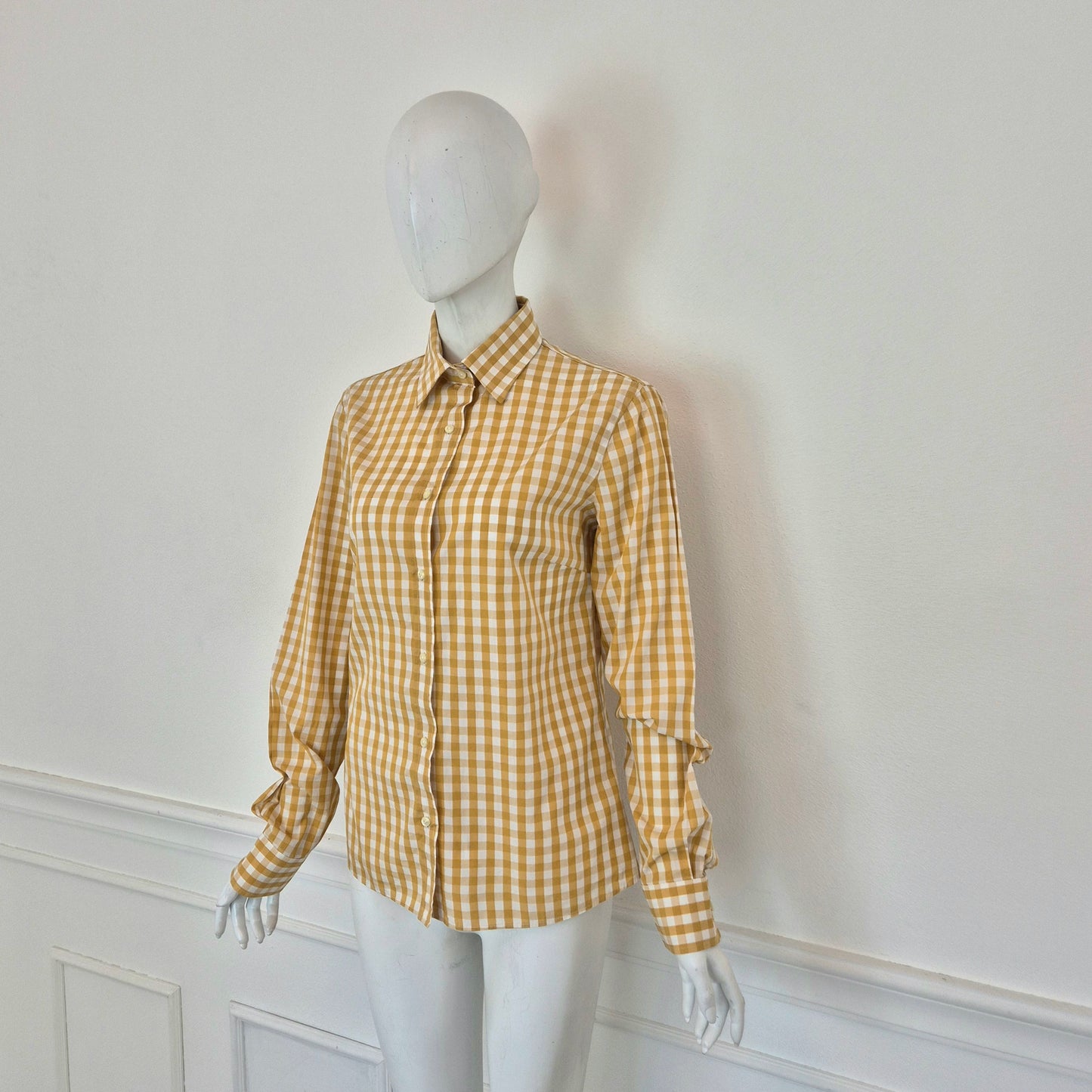 Stella Jean | Camicia vichy senape