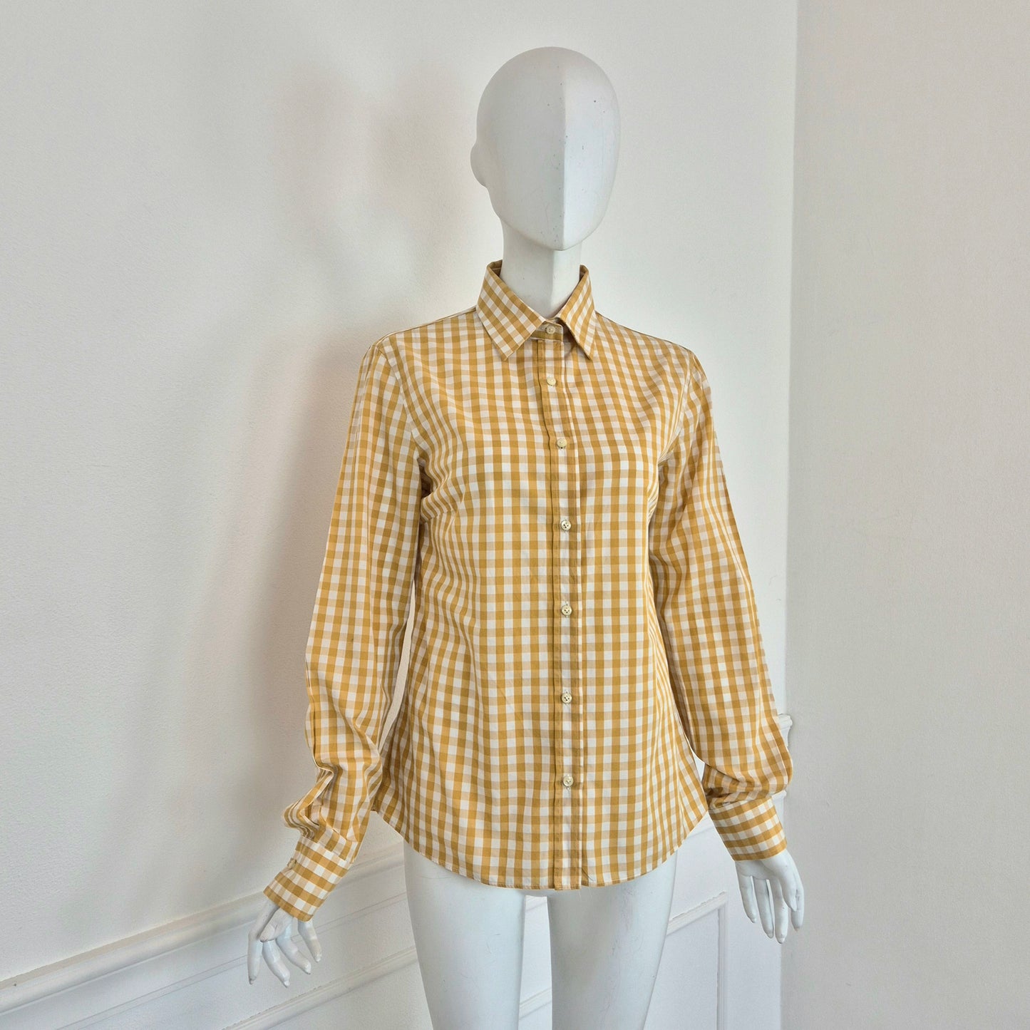 Stella Jean | Camicia vichy senape