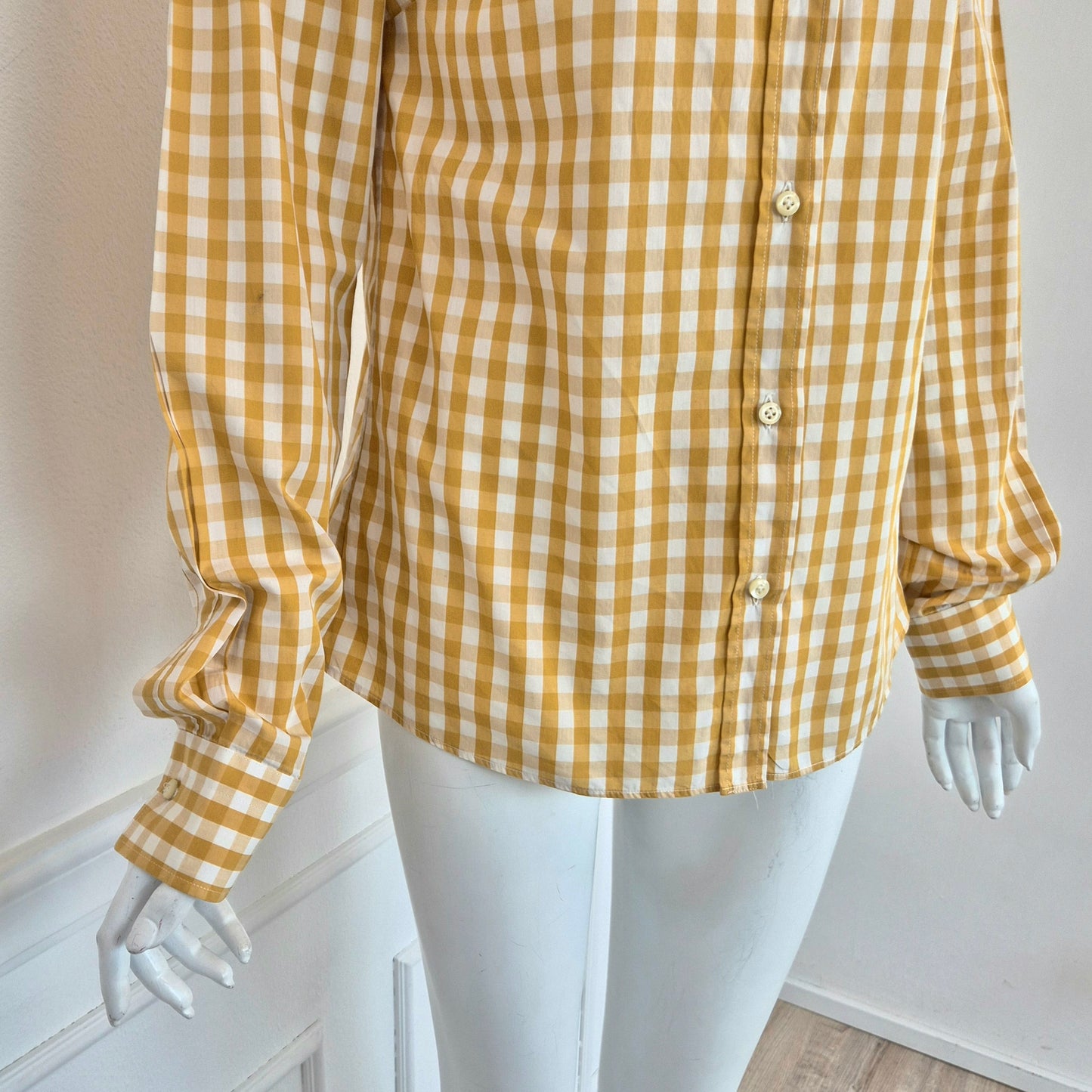 Stella Jean | Camicia vichy senape