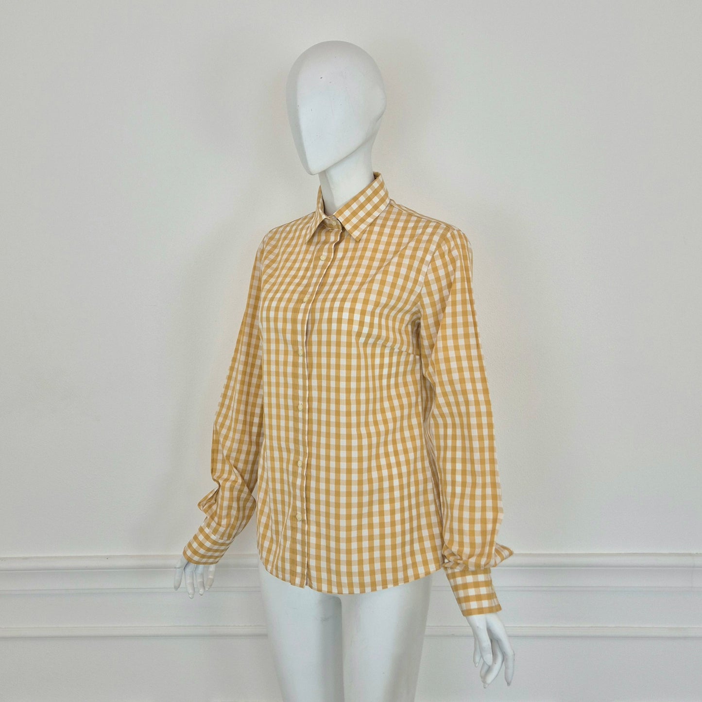 Stella Jean | Camicia vichy senape