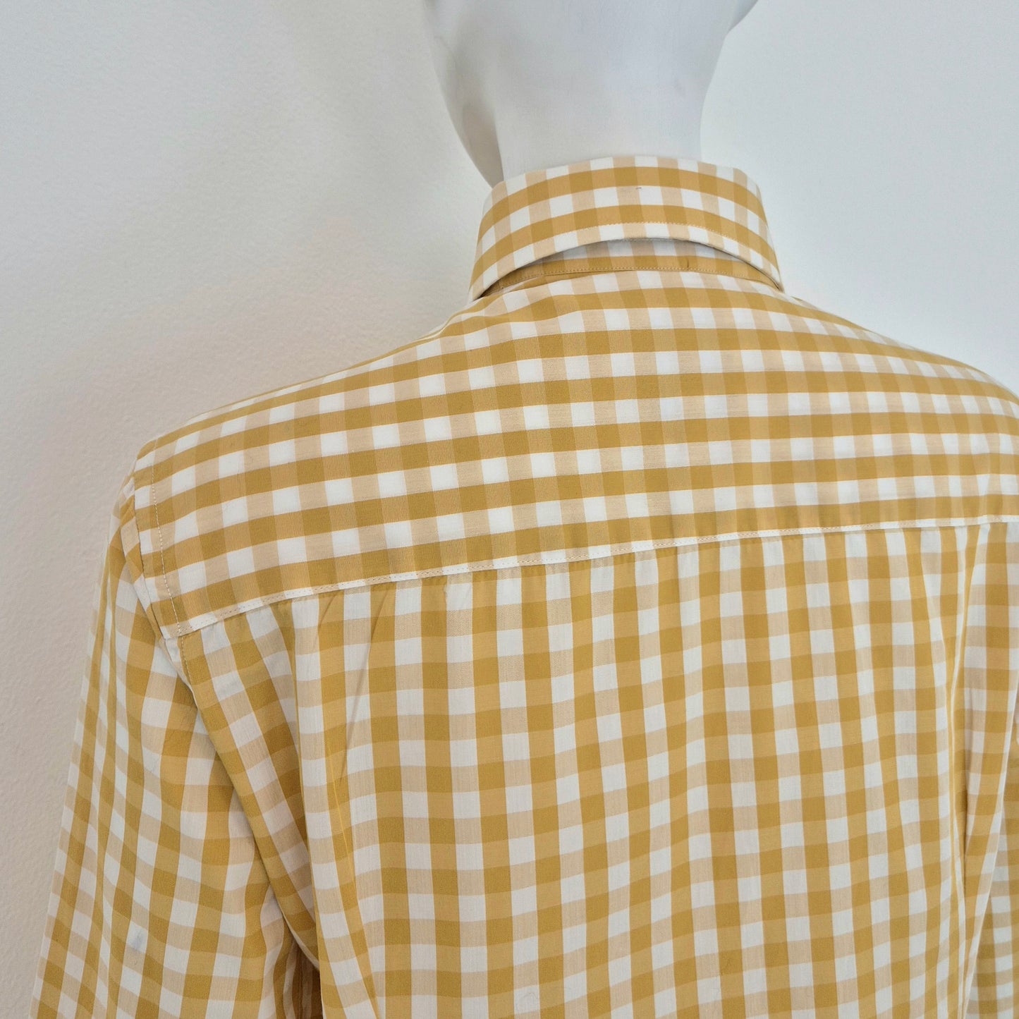 Stella Jean | Camicia vichy senape