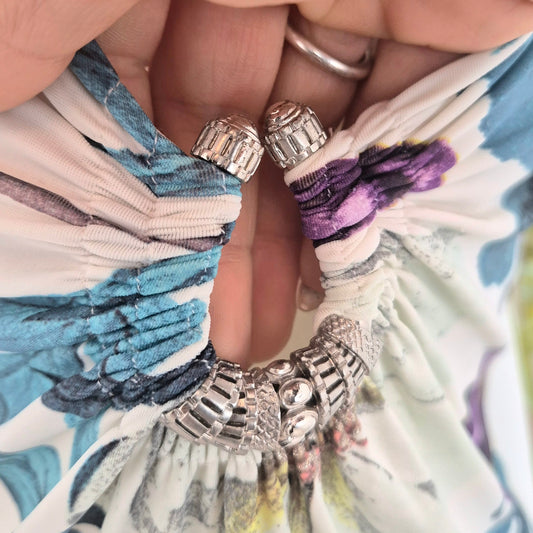 Roberto Cavalli | Abito stampa fiori e susine