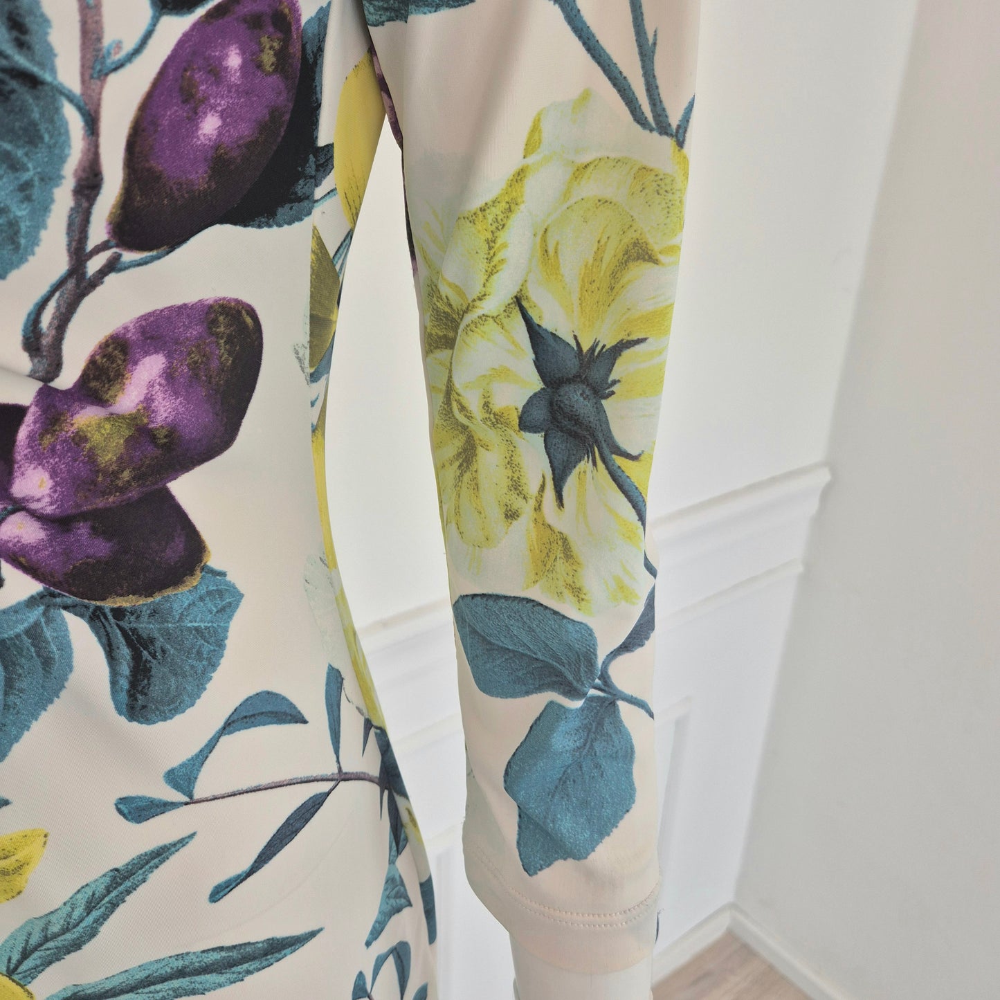 Roberto Cavalli | Abito stampa fiori e susine