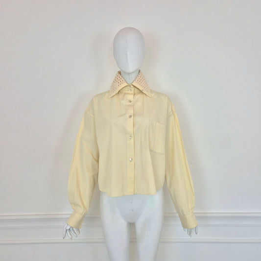 Romeo Gigli | Camicia avorio colletto lavorato