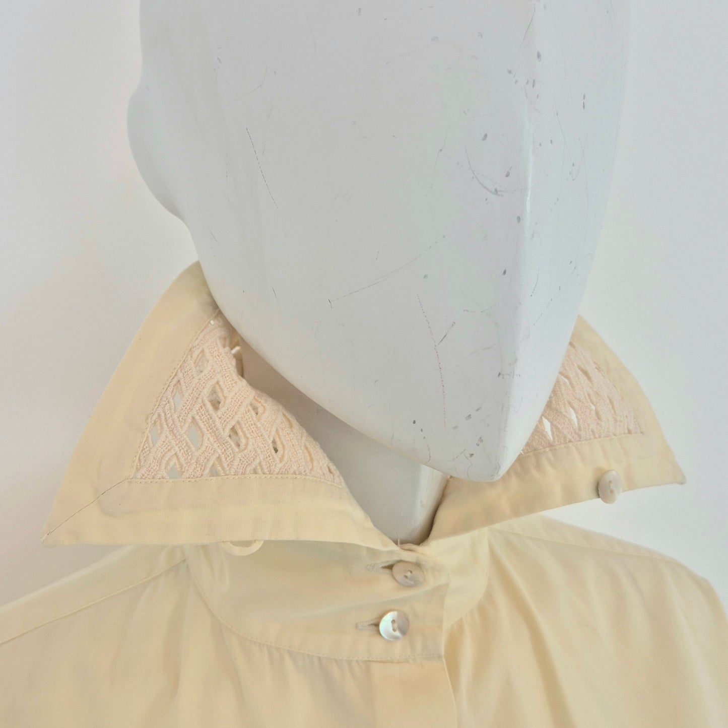 Romeo Gigli | Camicia avorio colletto lavorato