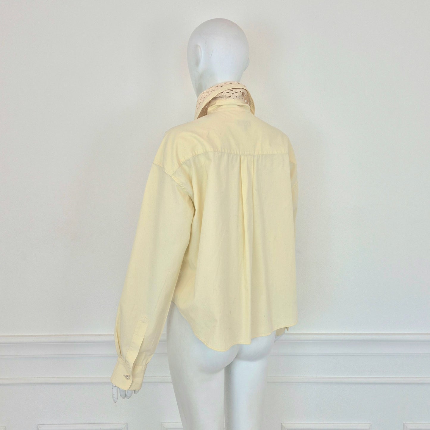 Romeo Gigli | Camicia avorio colletto lavorato