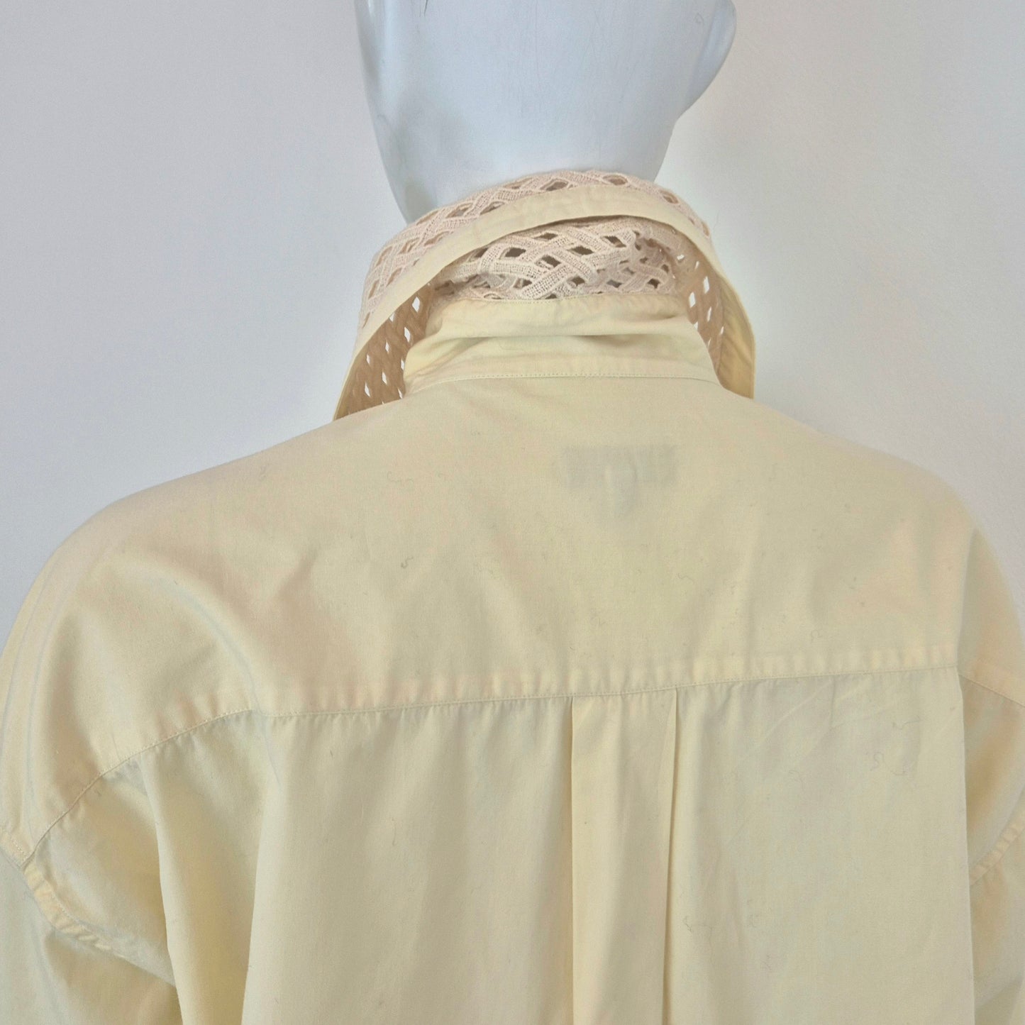 Romeo Gigli | Camicia avorio colletto lavorato