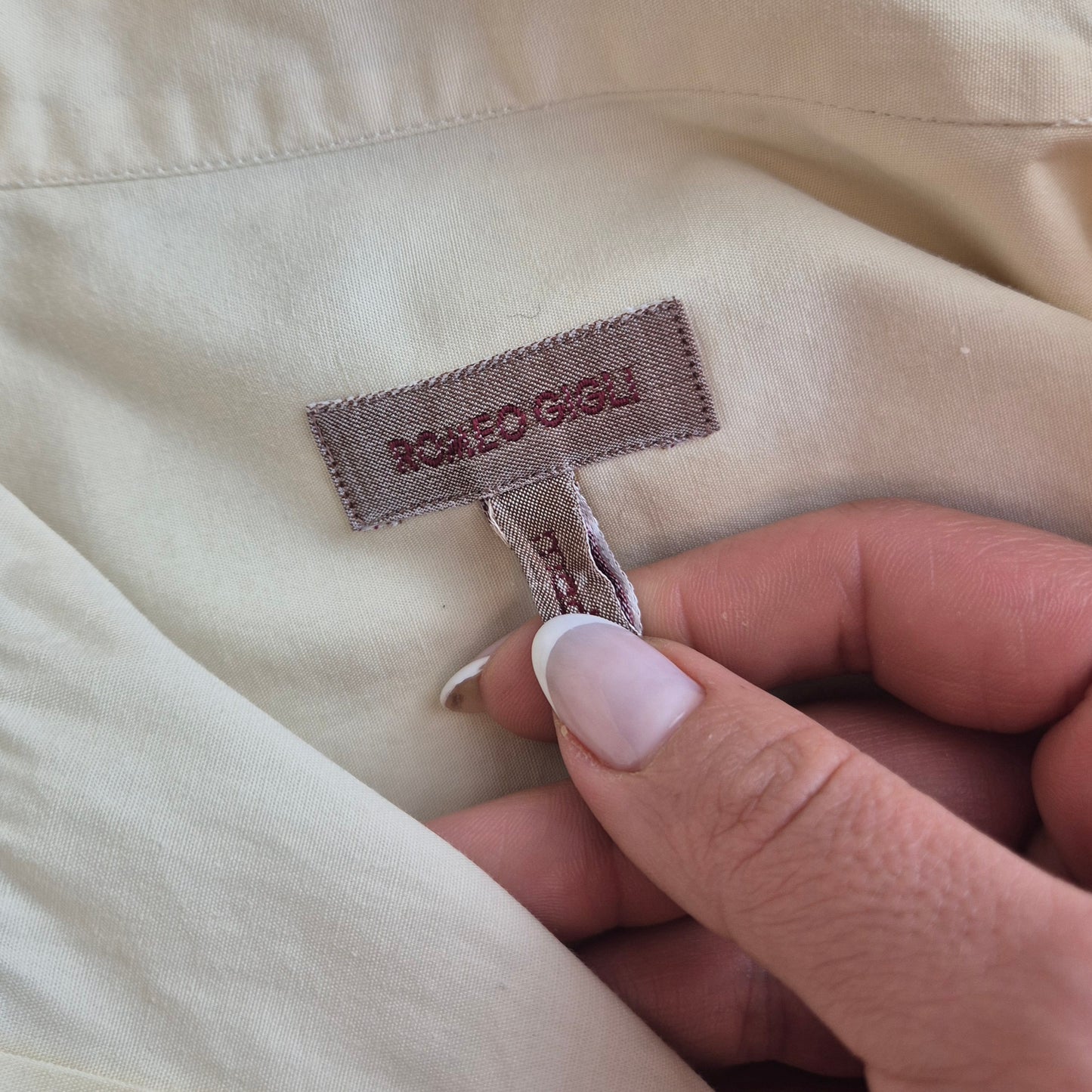 Romeo Gigli | Camicia avorio colletto lavorato