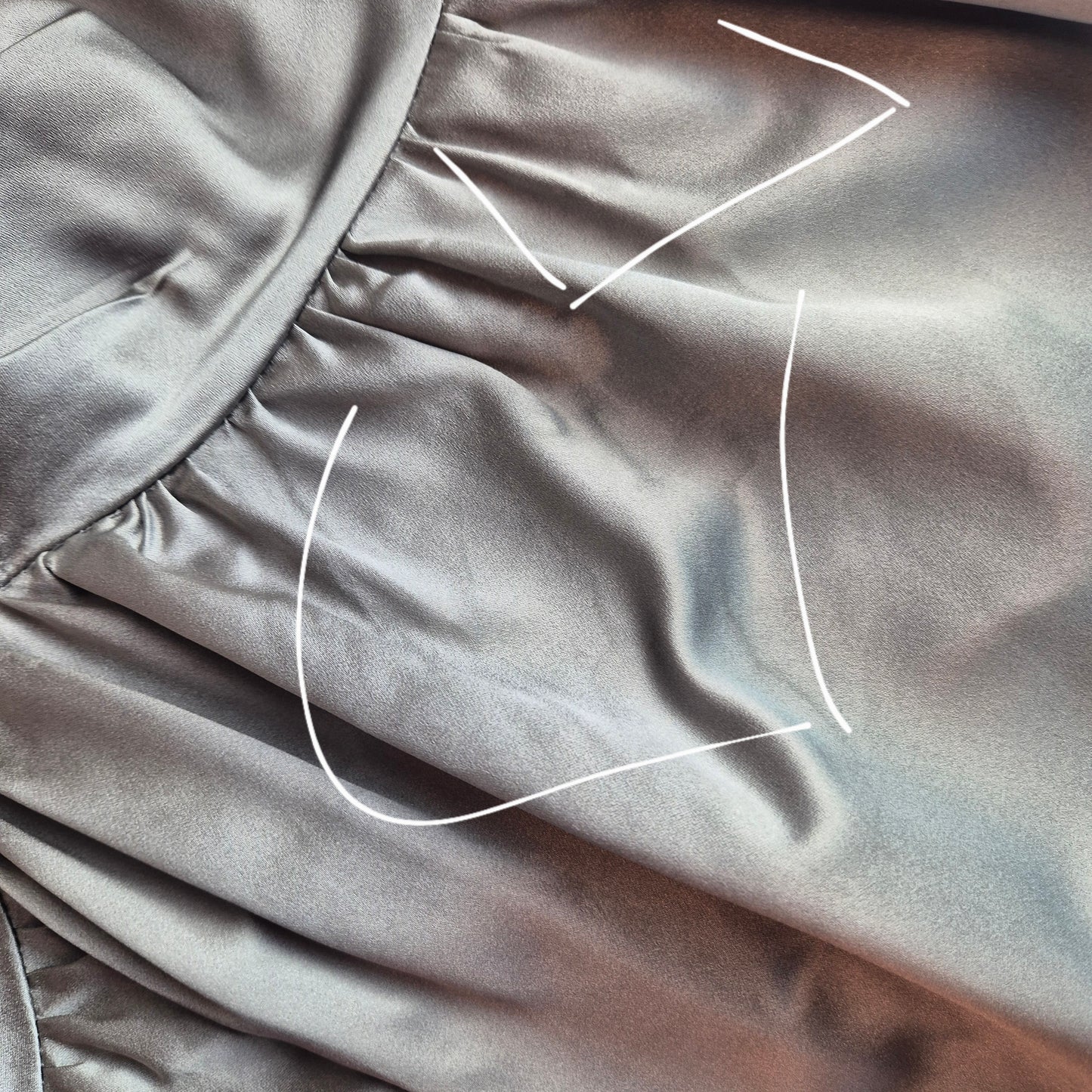 Prada | Abito in seta grigio perla SS 2007