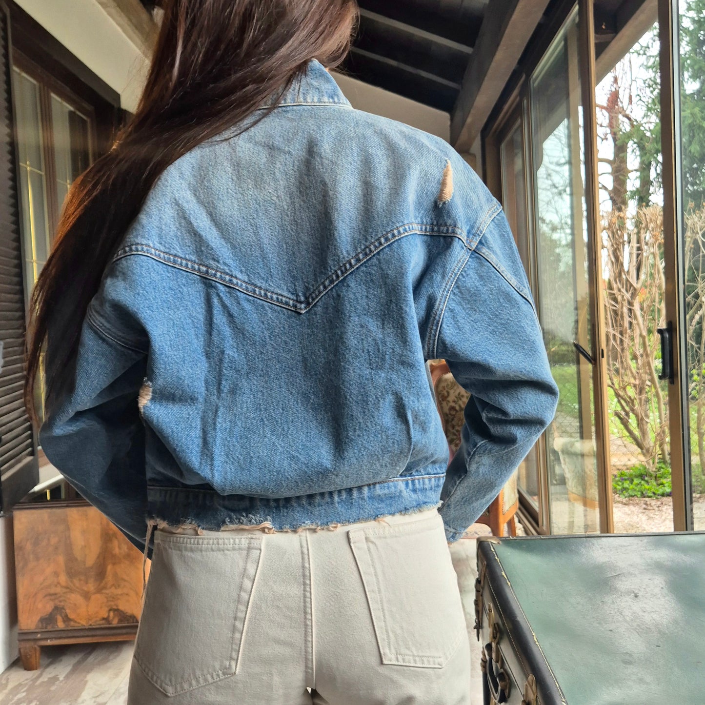 Won Hundred | Giubbino in denim lavaggio chiaro